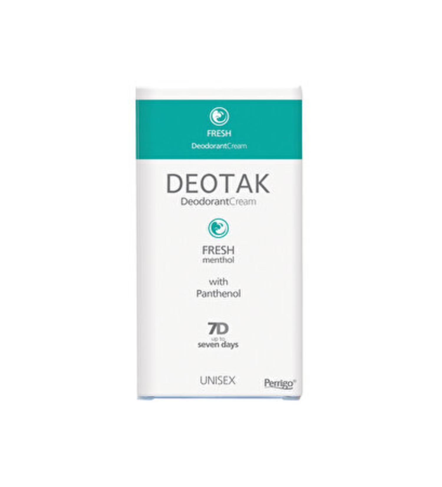 Deotak ( 2 PCS ) Deotak Unisex Cream Deodorant Fresh 35 ml