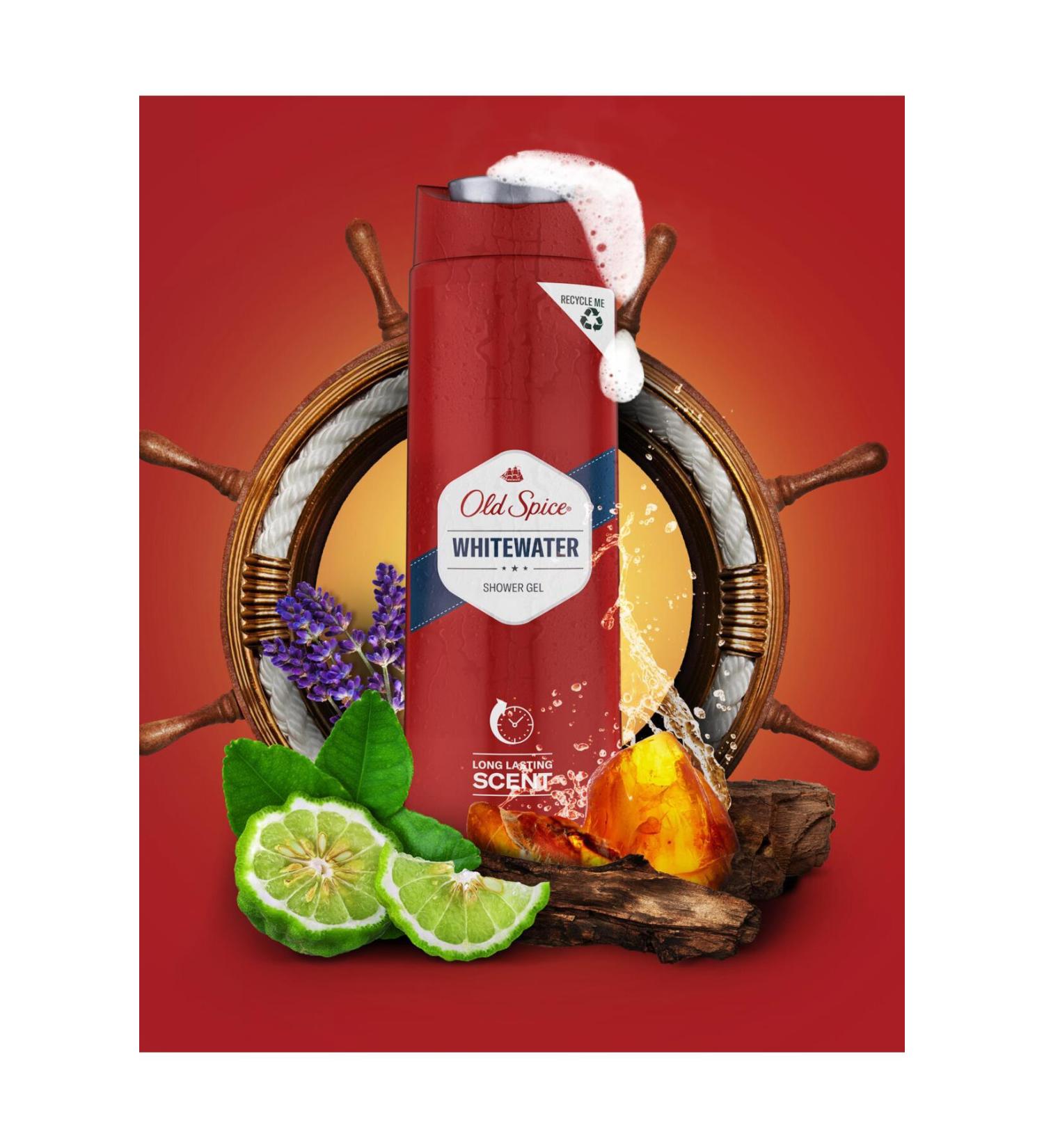 Old Spice Shower Gel White Water 250 Ml + Stick Deodorant 50 Ml