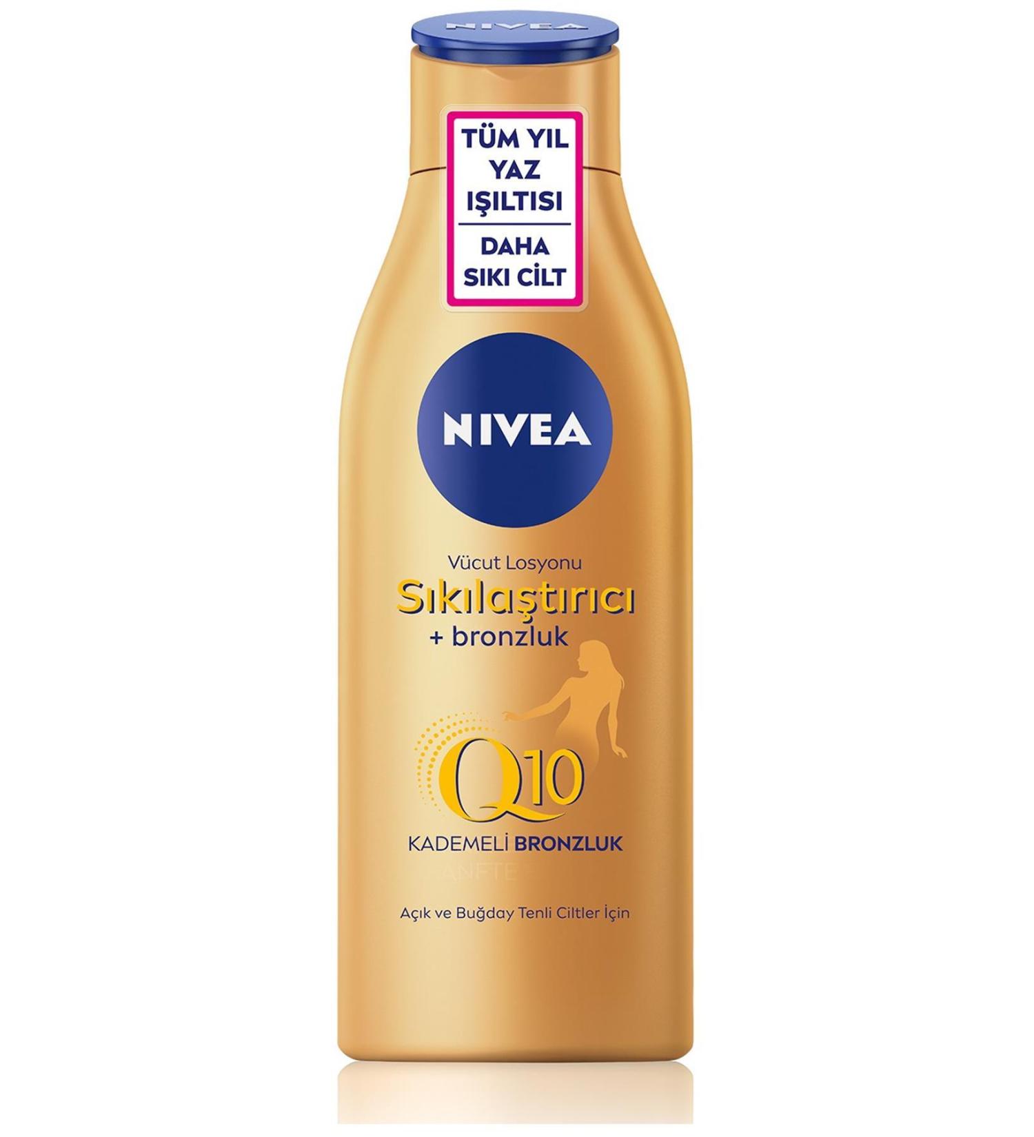 NIVEA Nivea Q10 Firming and Tanning Body Lotion 200Ml 10 Days Firming Cream Natural Tan  - Buy Online on GoSupps.com