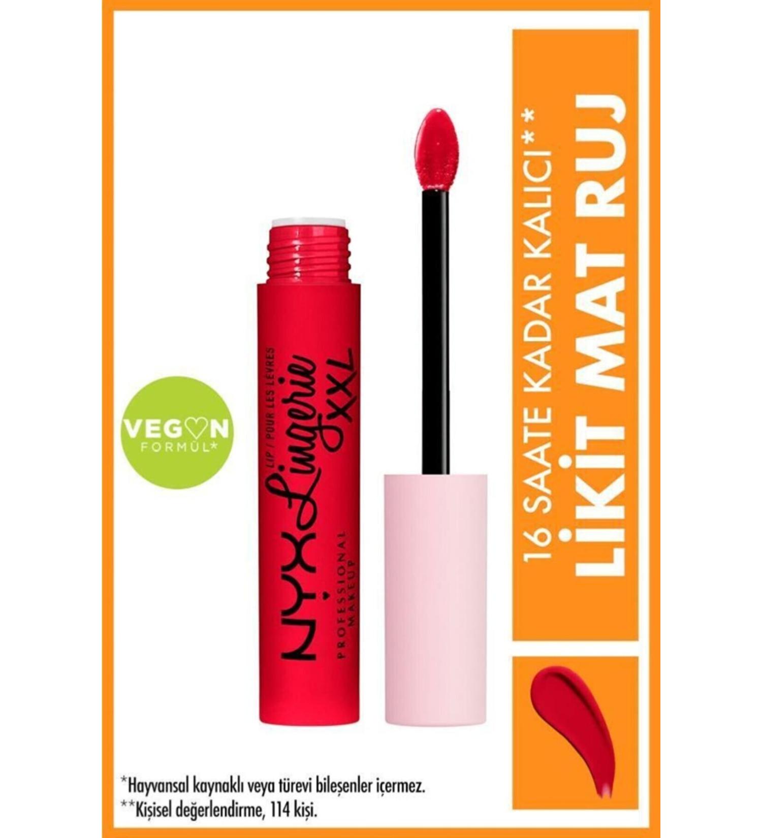 NYX Professional Makeup Lip Lingerie XXl Matte Liquid Lipstick Untamable No:28