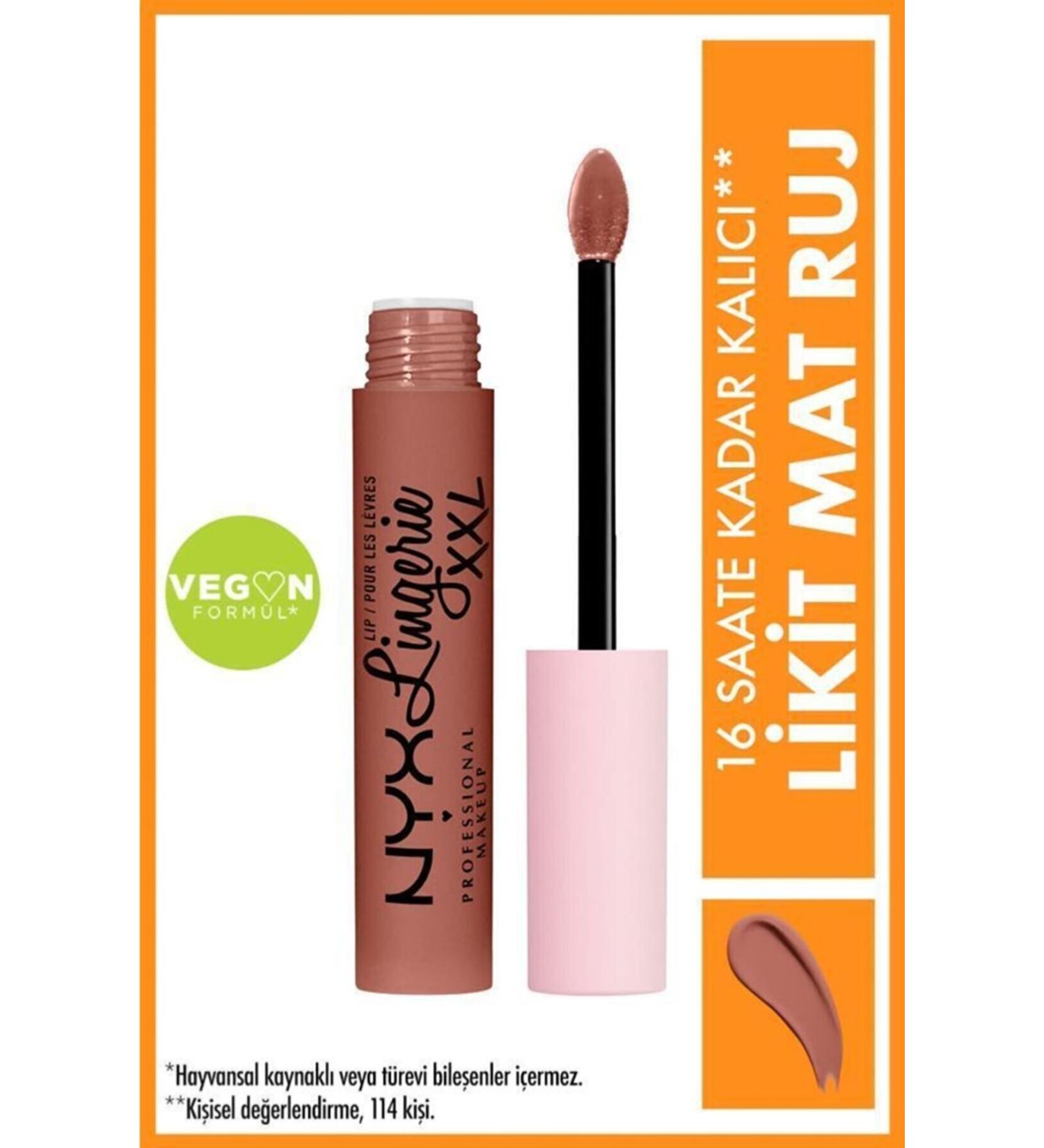 NYX Professional Makeup Lip Lingerie Xxl Matte Liquid Lipstick Candela Babe No:25