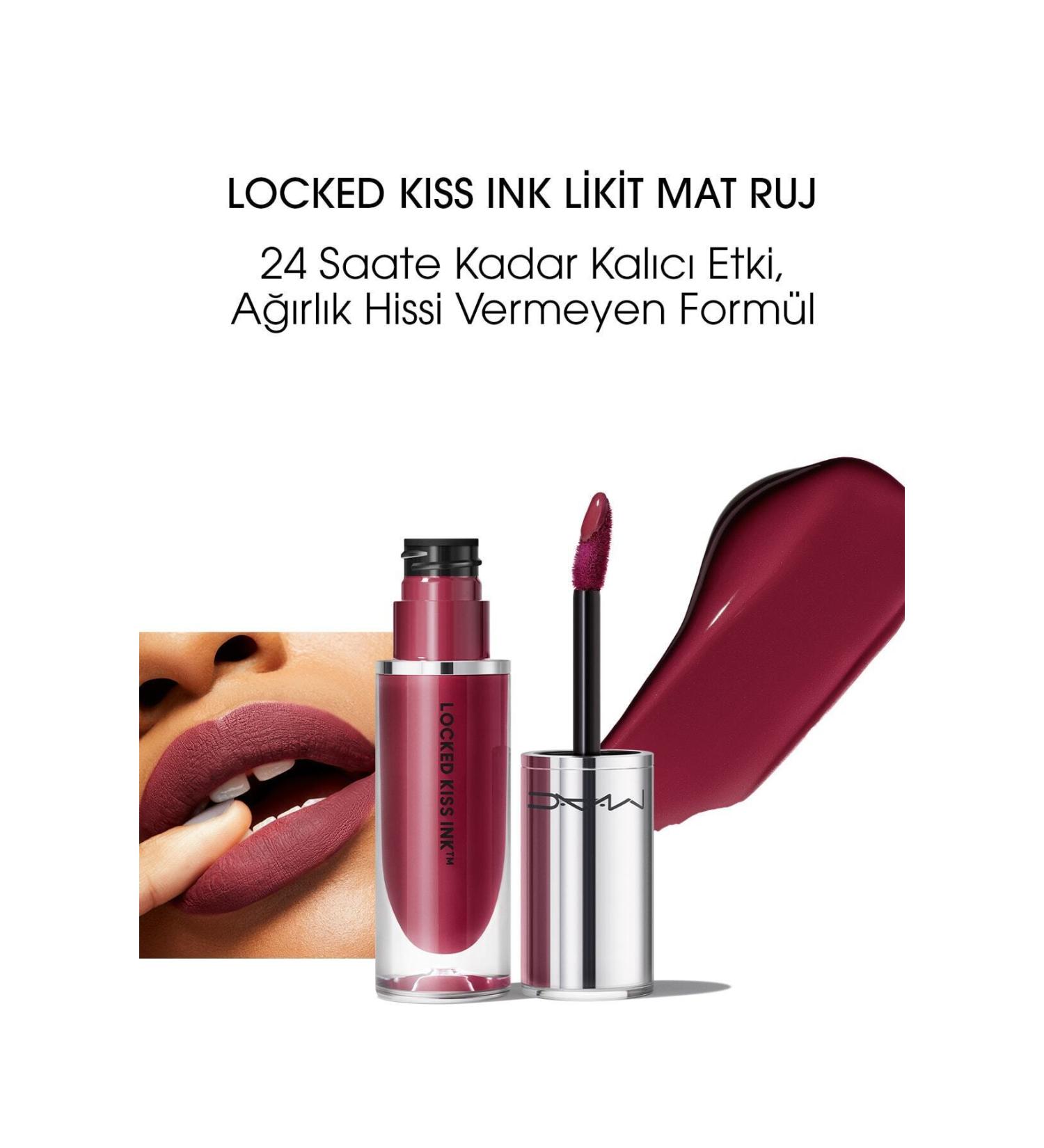 Mac Locked Kiss Ink 24hr Liquid Matte Lipstick - Vixen 4ml DEMBA1020