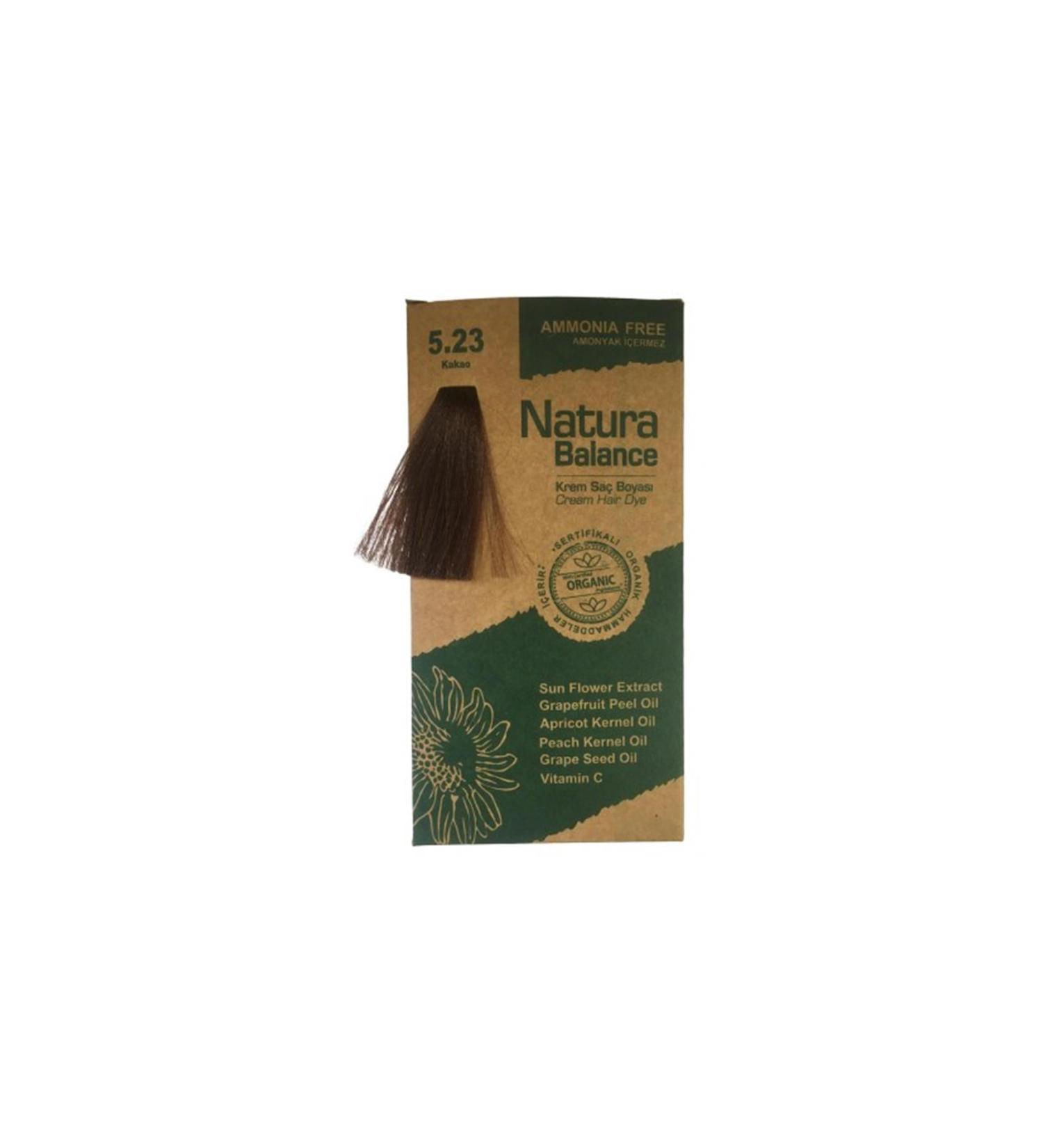 Nature Natura Balance Cream Hair Dye 5.23 Cocoa 60Ml