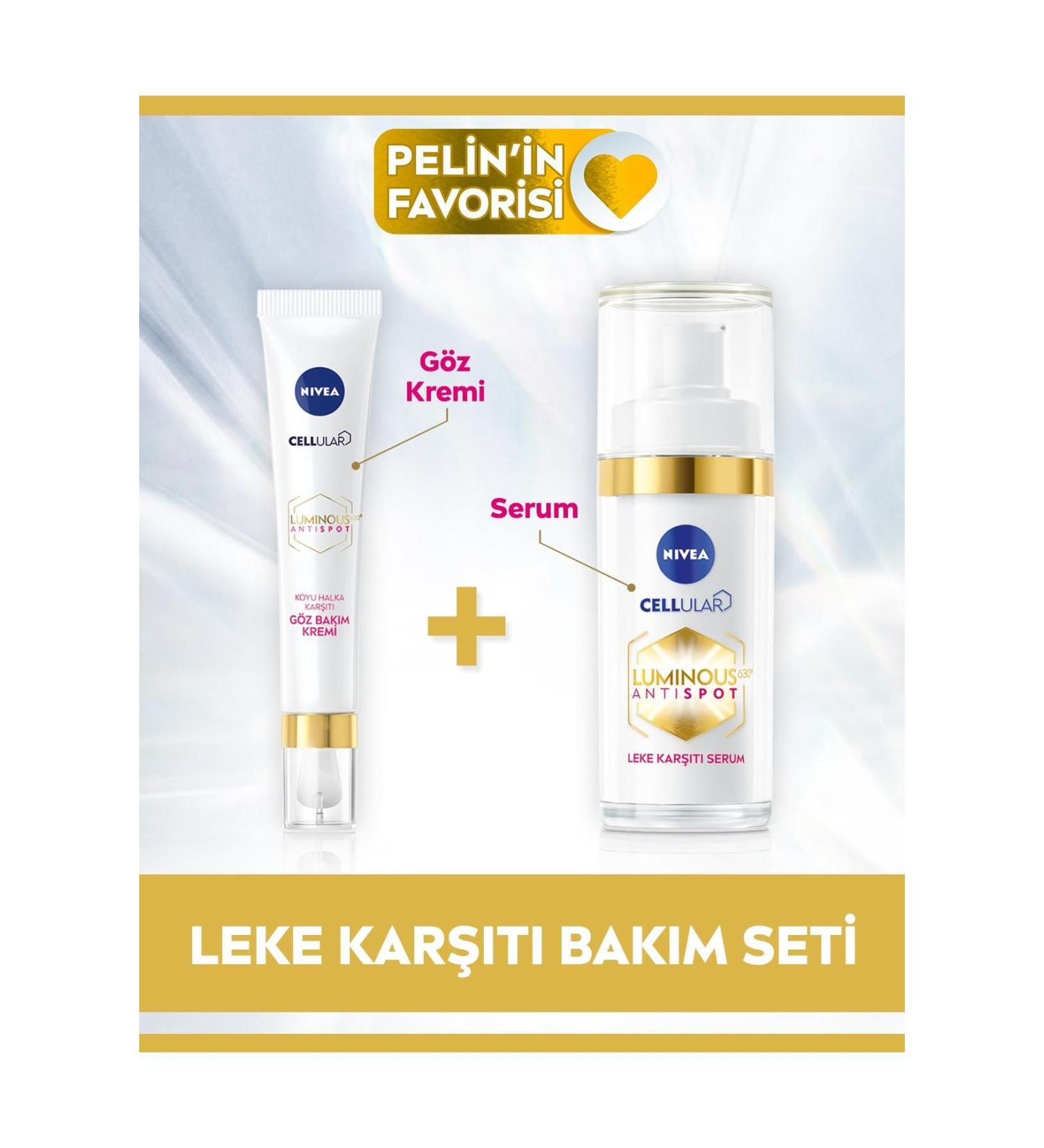 NIVEA Luminous630 Anti-Spot Serum 30ml And Luminous630 Anti-Dark Circle Eye Cream 15ml - Buy Online on GoSupps.com