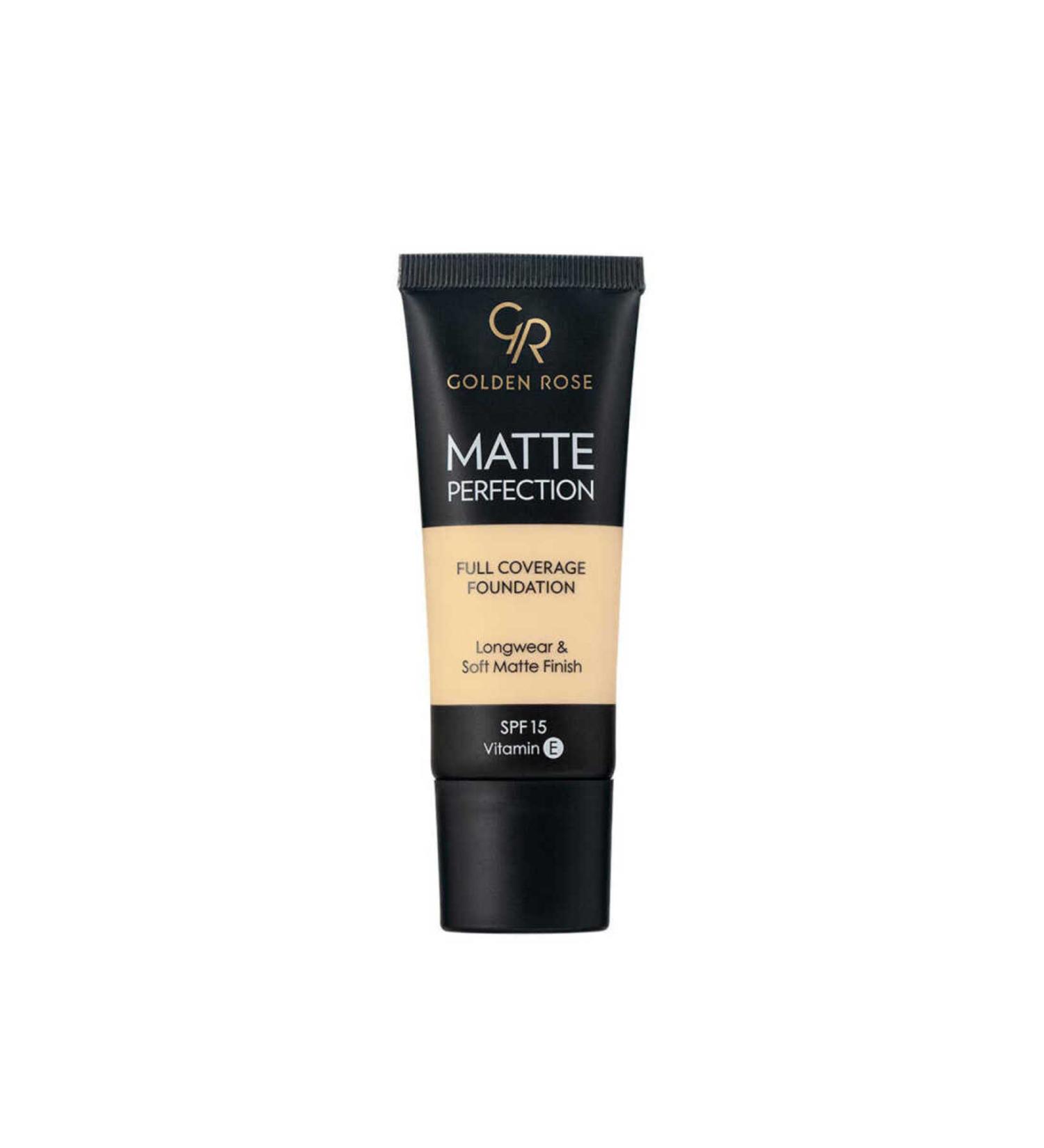 Golden Rose Matte Perfection Full Coverage Foundation W1