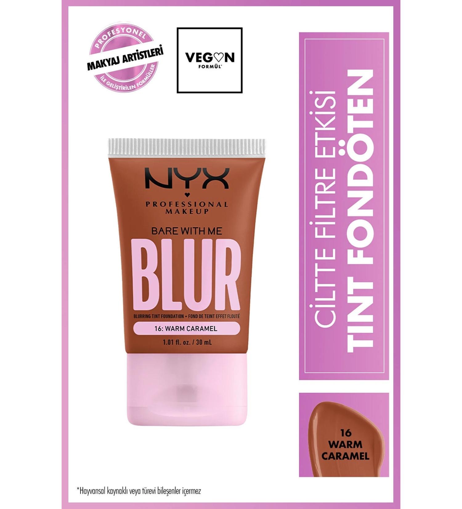 NYX Professional Makeup Blur Tint Foundation 16 Warm Caramel