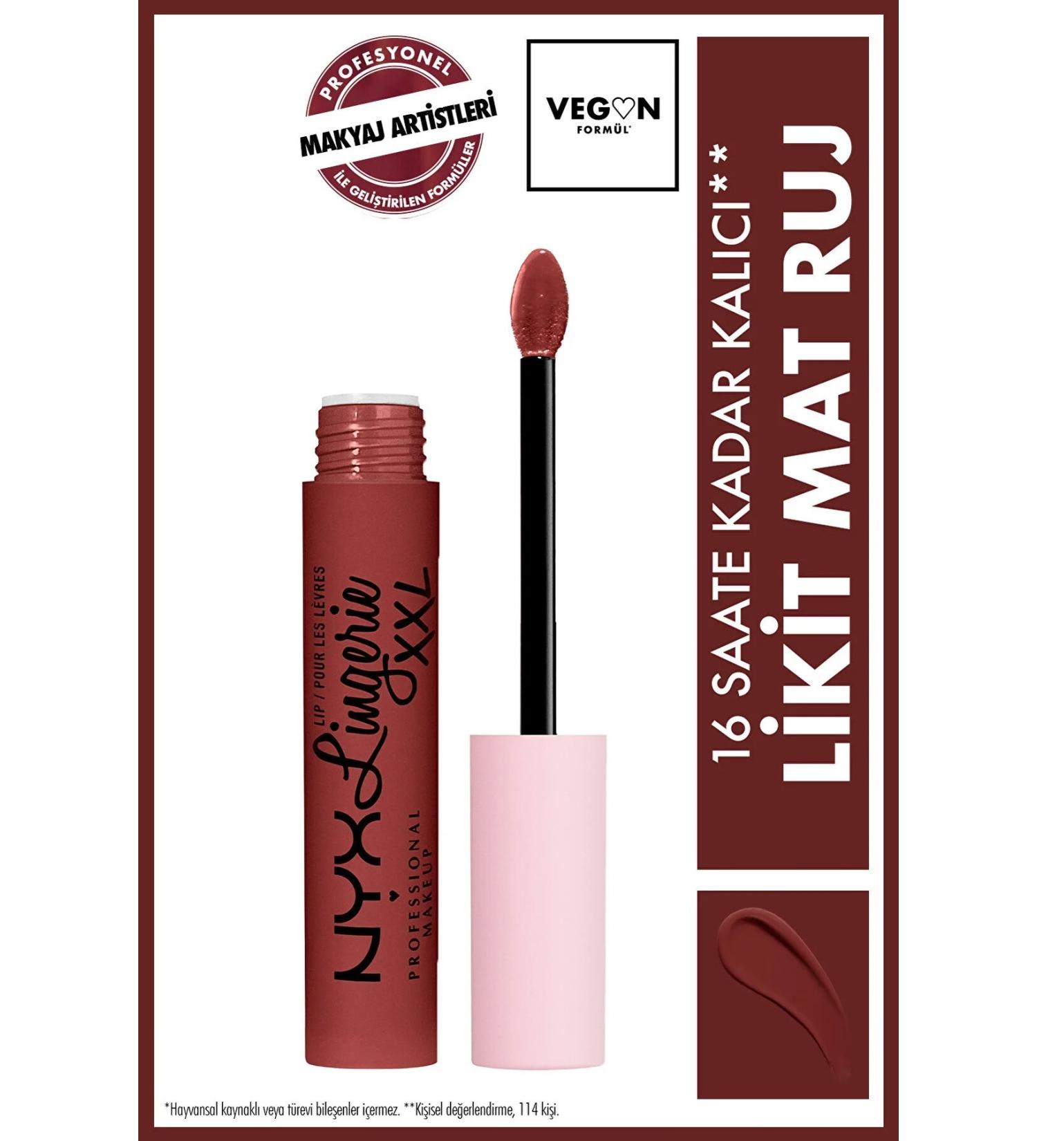 NYX Professional Makeup Lip Lingerie XXL Liquid Lipstick Straps Up