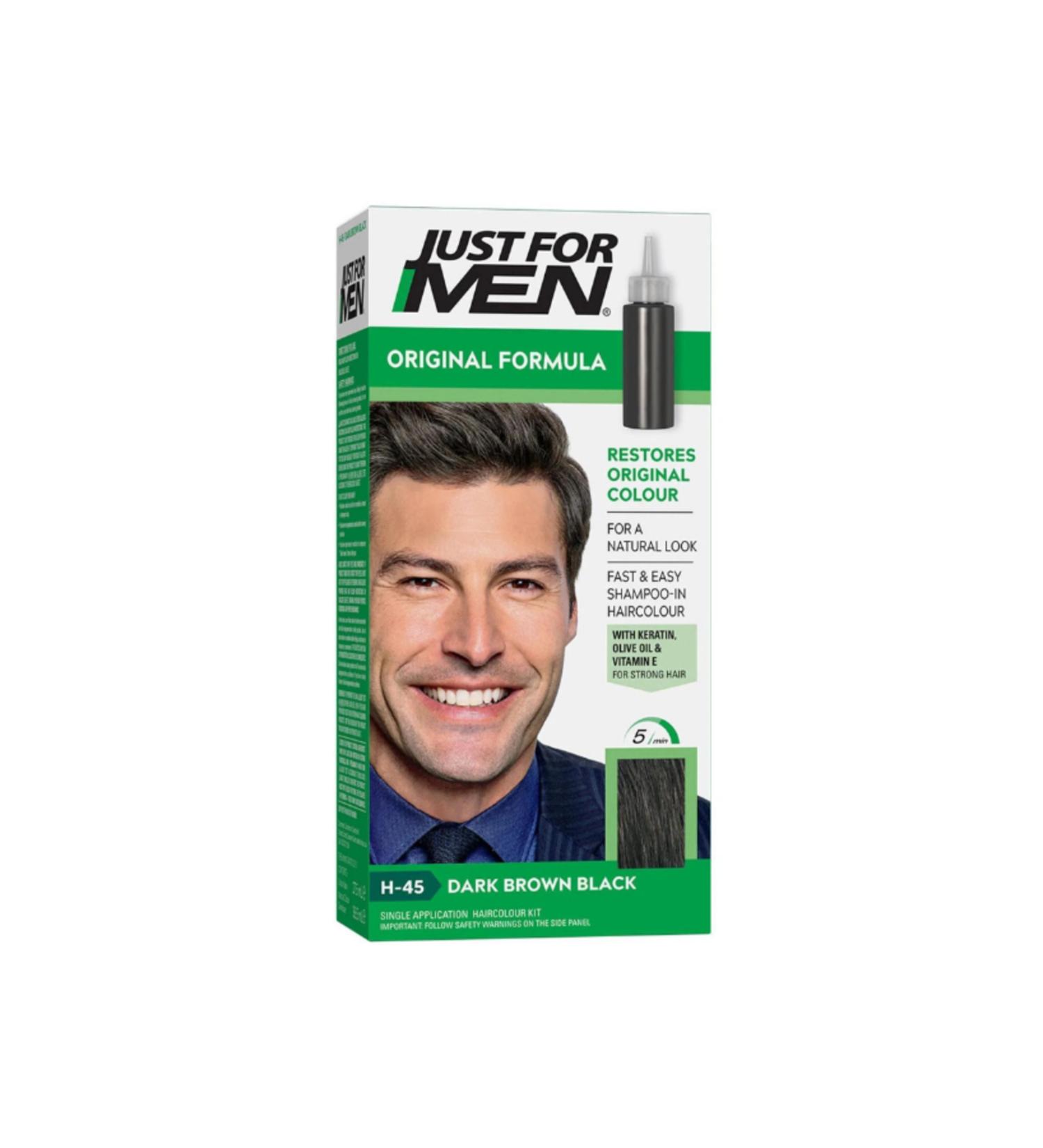 Just For Men Hair Dye Dark Brown Black H-45 Category: Hair Dye BELLADERM - Buy Online on GoSupps.com