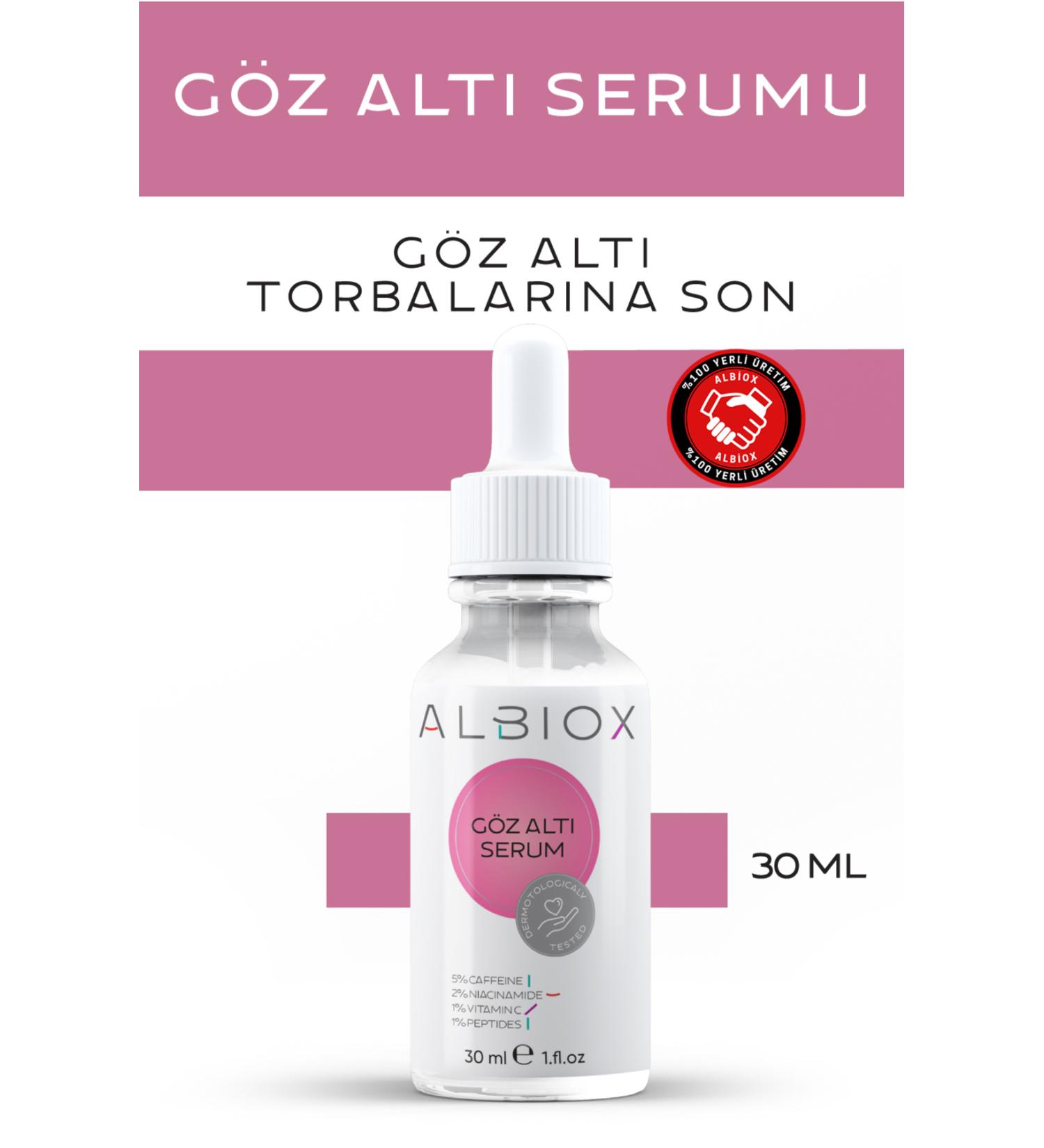 Albiox Anti-Eye Bags Serum (caffeine + Niacinamide + Vitamin C + Peptides) 30 Ml - Buy Online on GoSupps.com
