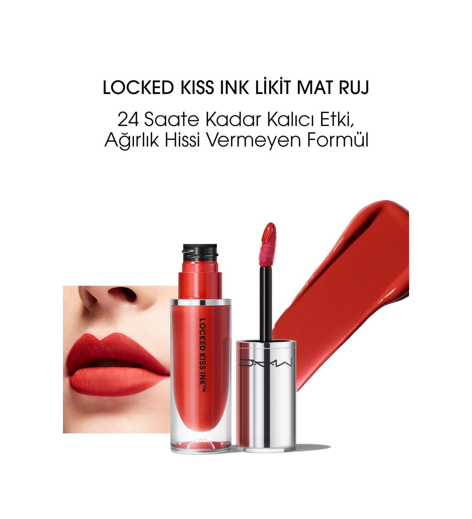 Mac Mac Locked Kiss Ink 24hr Liquid Matte Lipstick - Vicious - 4ml DEMBA1017