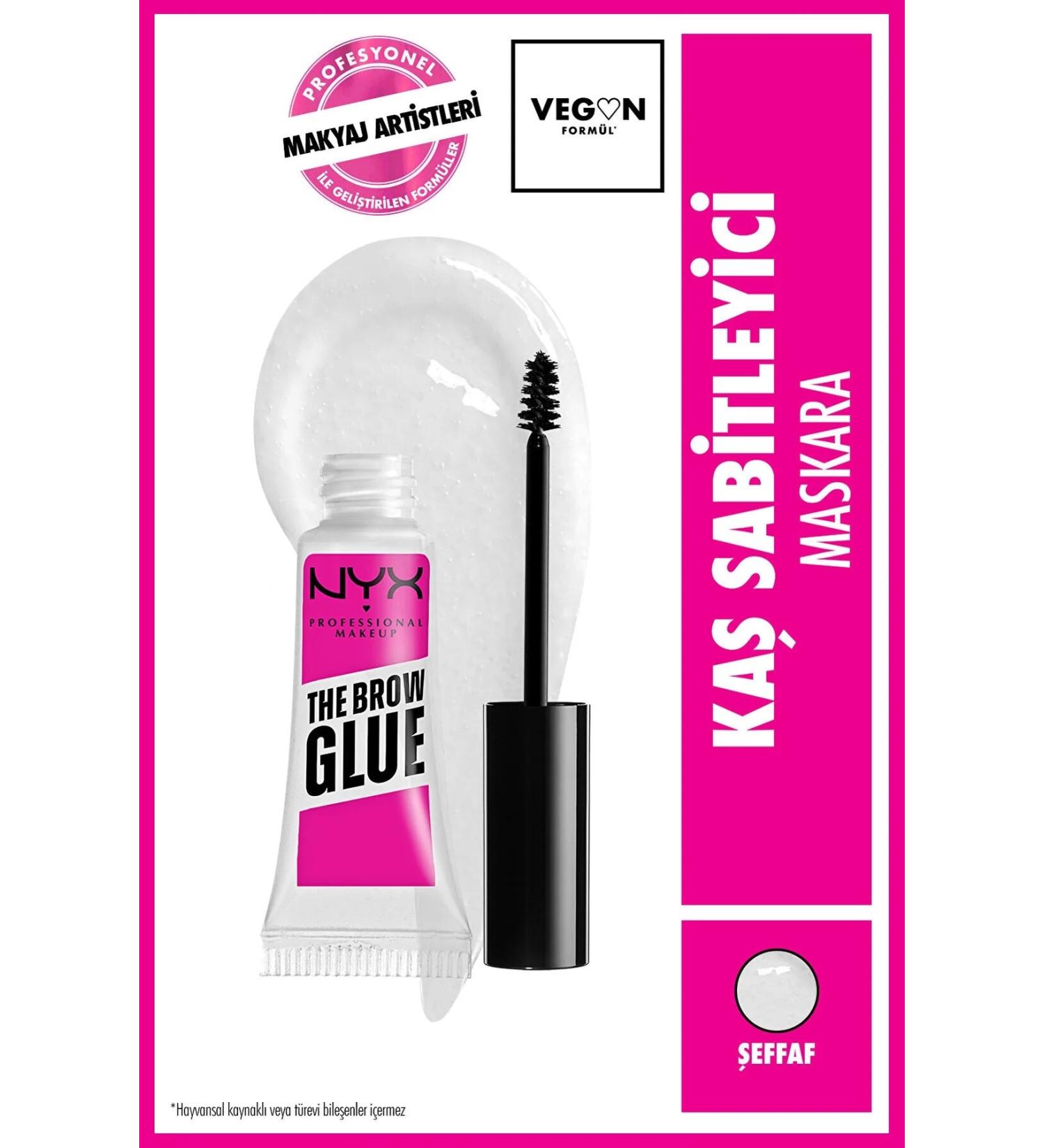 NYX Professional Makeup Brow Glue Eyebrow Fixing Mascara Transparent - Buy Online on GoSupps.com