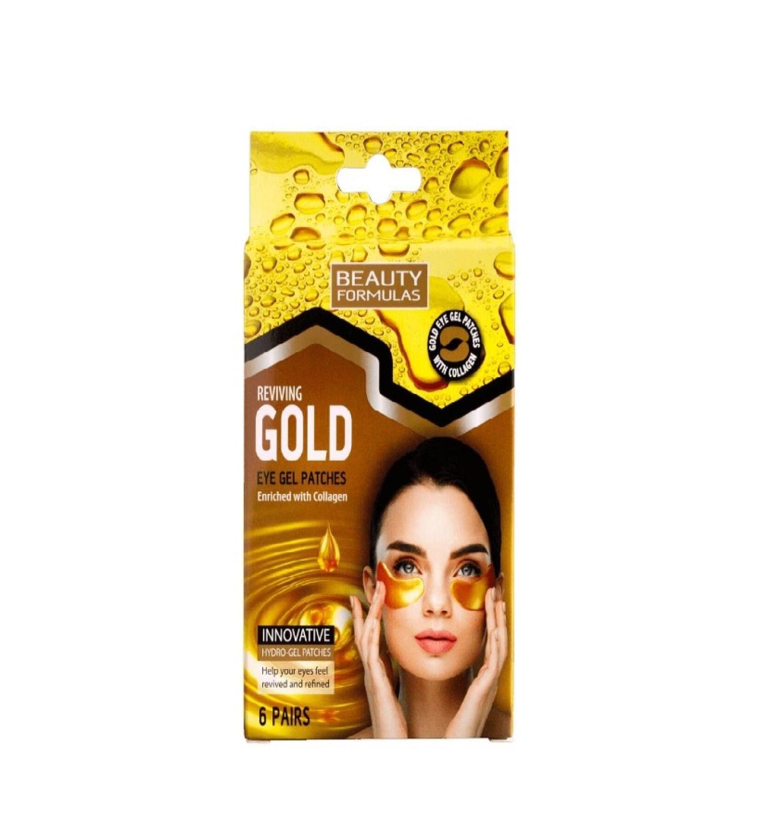 BEAUTY FORMULAS Gold Eye Mask 6 pieces 5012251012850