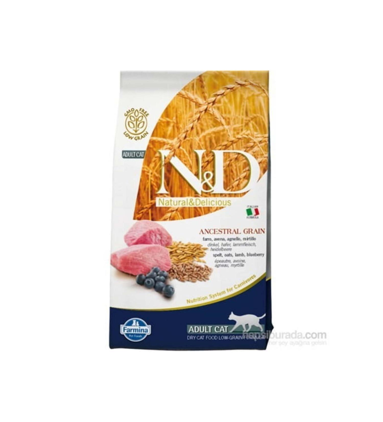 N & D Grain-Free Lamb Blueberry 1.5 kg Adult Cat Food