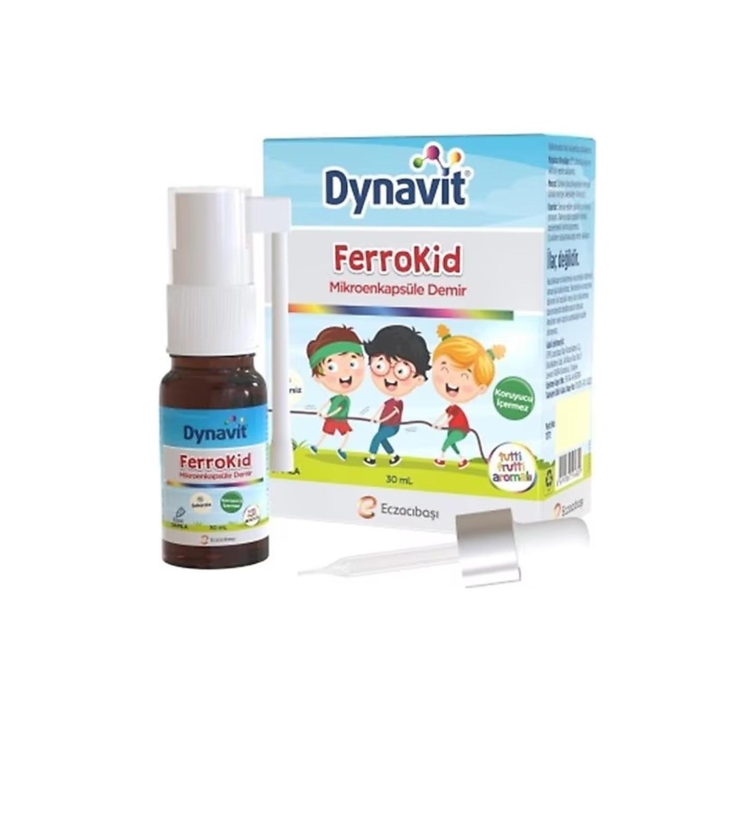 Dynavit Ferrokid Drops 30 ml Tutti Frutti Flavored
