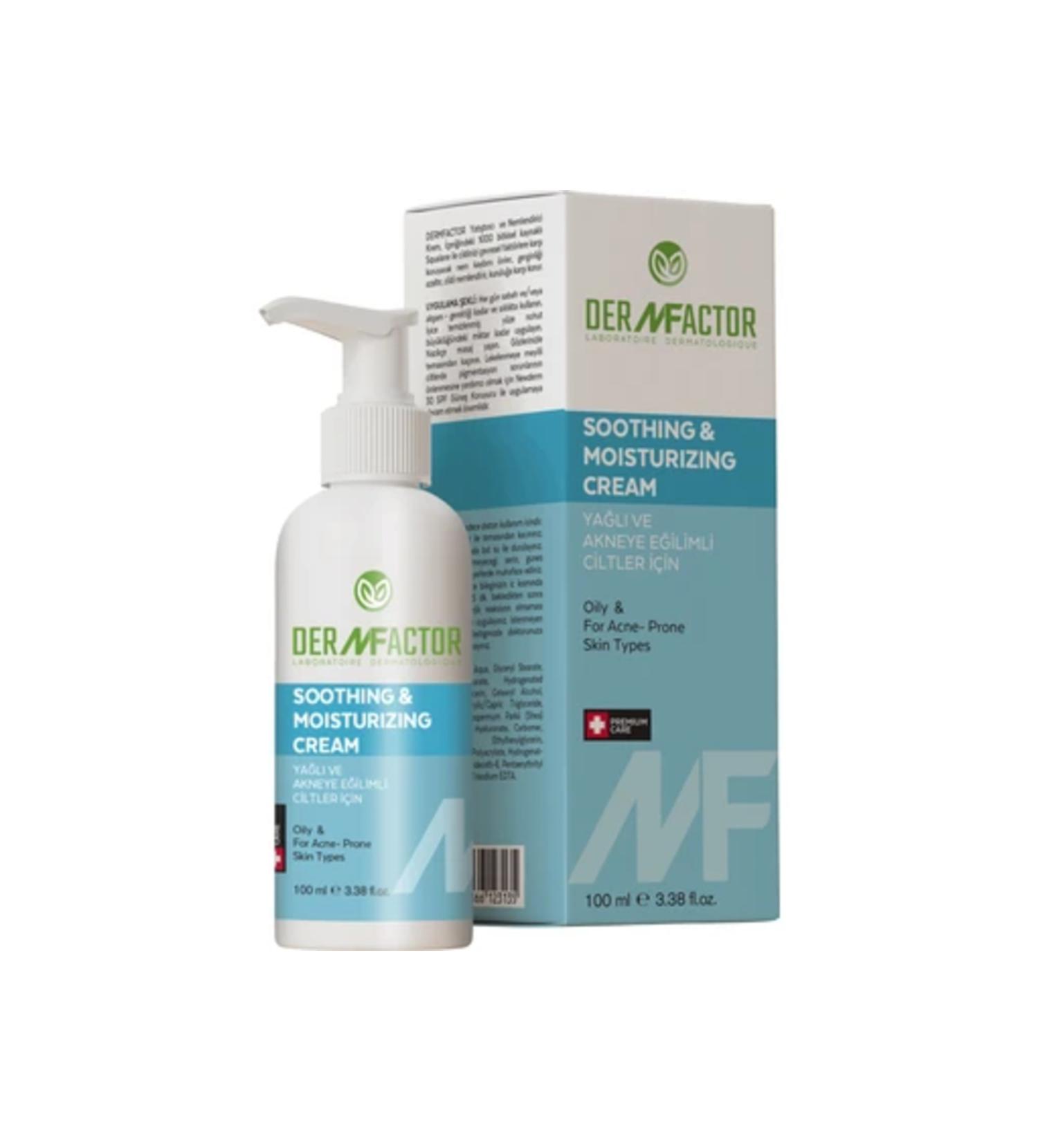 DERMFACTOR Soothing & Moisturizing Cream For Oily and Acne Prone Skin