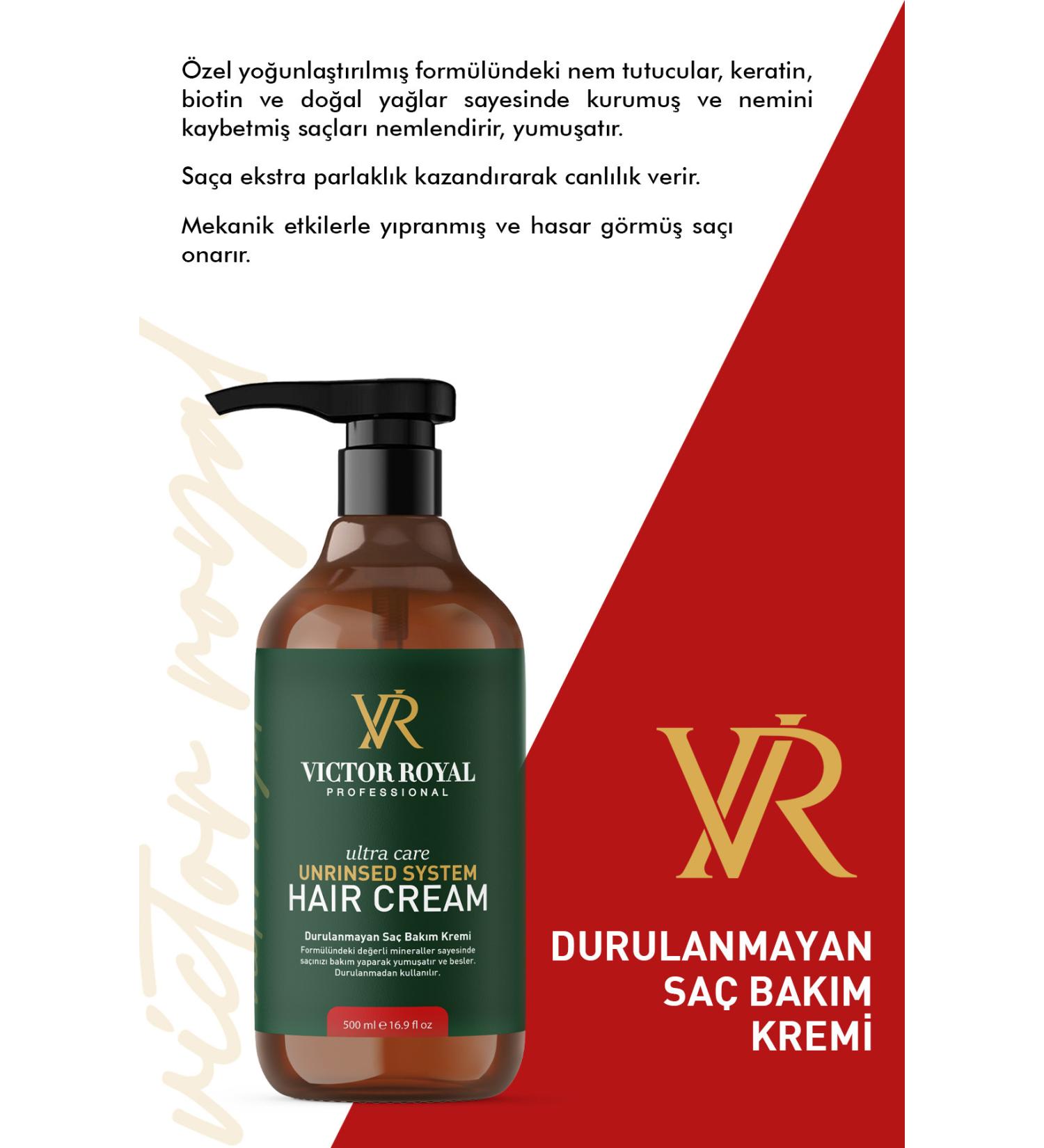 Victor Royal Keratin&argan Leave-In Hair Care Cream 500 Ml. 8684415818164 - Buy Online on GoSupps.com
