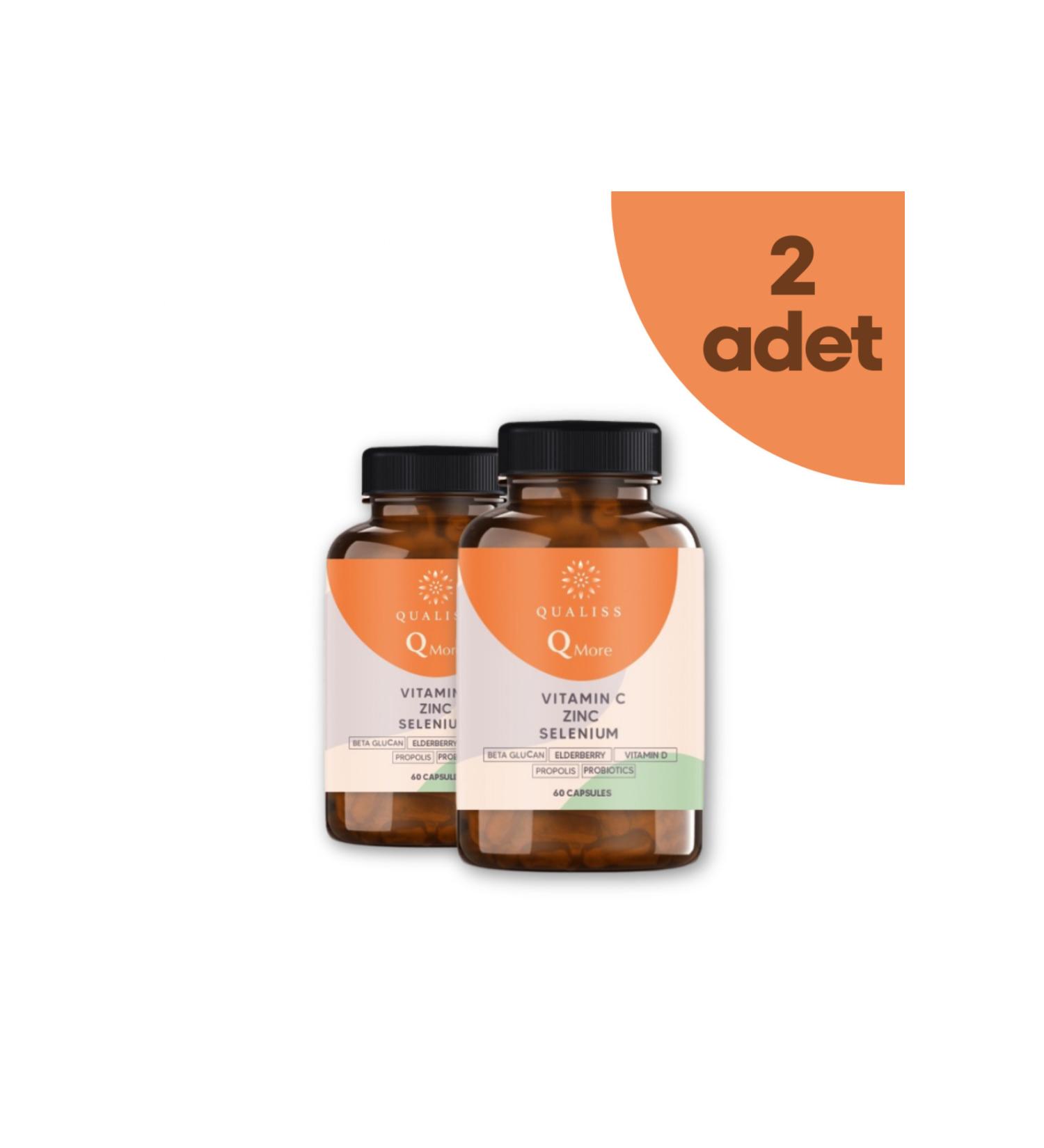 Qualiss Q More 60 Capsules Vitamin Cd Propolis Probiotic Zinc Selenium Containing Supplementary Food - Buy Online on GoSupps.com