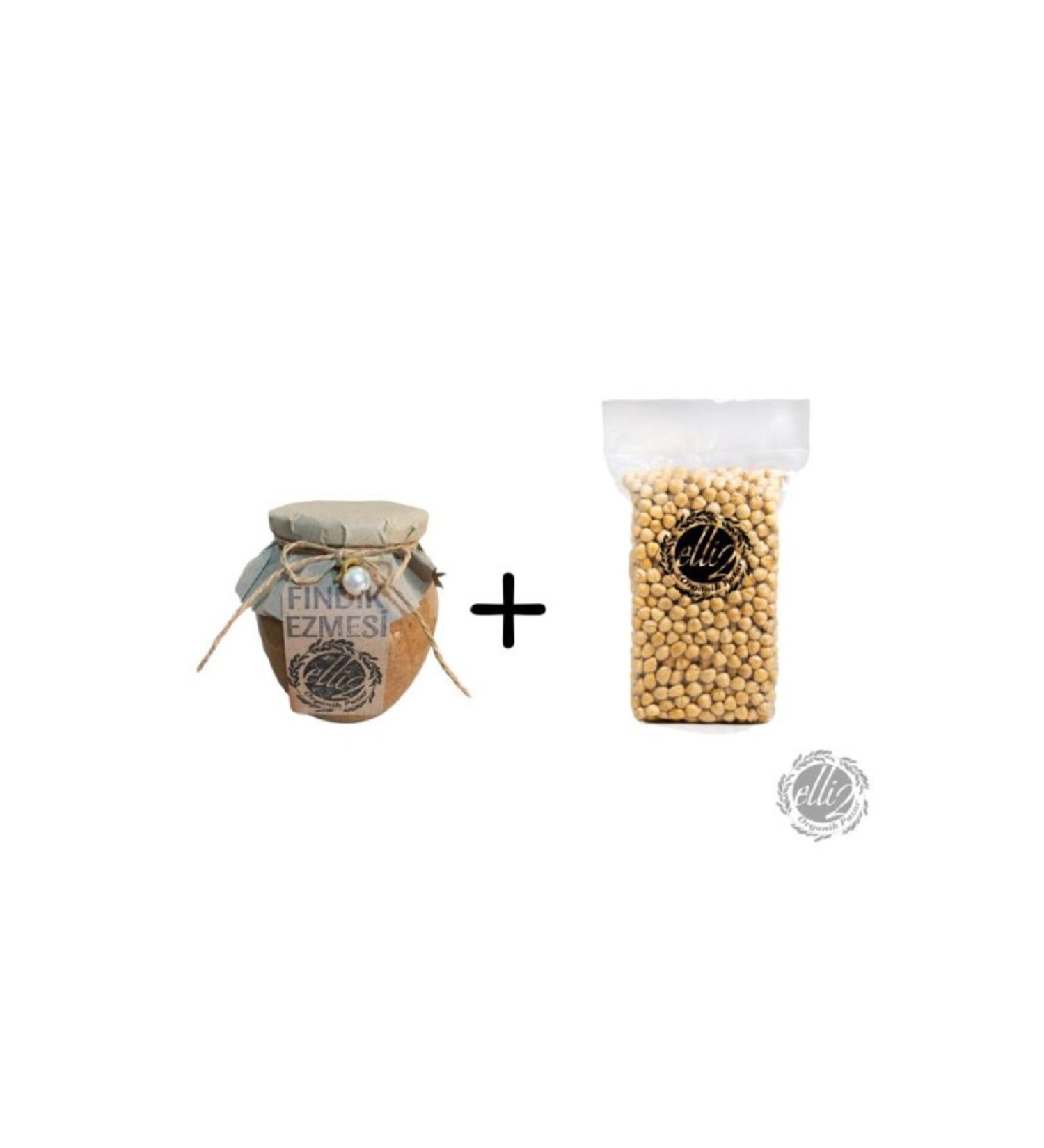 FIFTY TWO ORGANIC MARKET 250 GR ROASTED + HAZELNUT 370 GR HAZELNUT PASTE