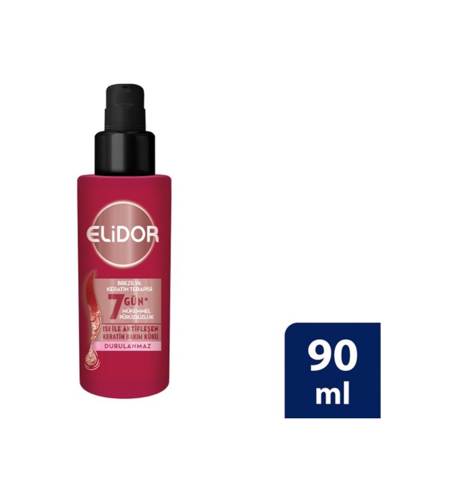 Elidor LIQUID HAIR CARE CURE 90 ML KERATIN MARULA...VEGAN - Buy Online on GoSupps.com