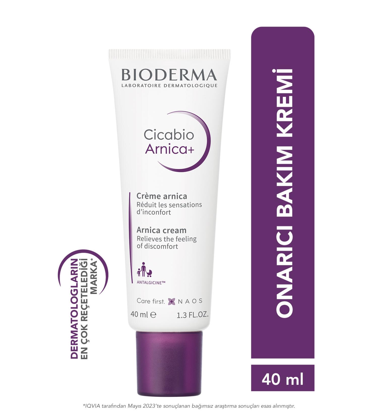 Bioderma Skin Barrier Repair Face Body Care Cicabio Arnica+ Cream for Adults and Children 40 Ml Skin100