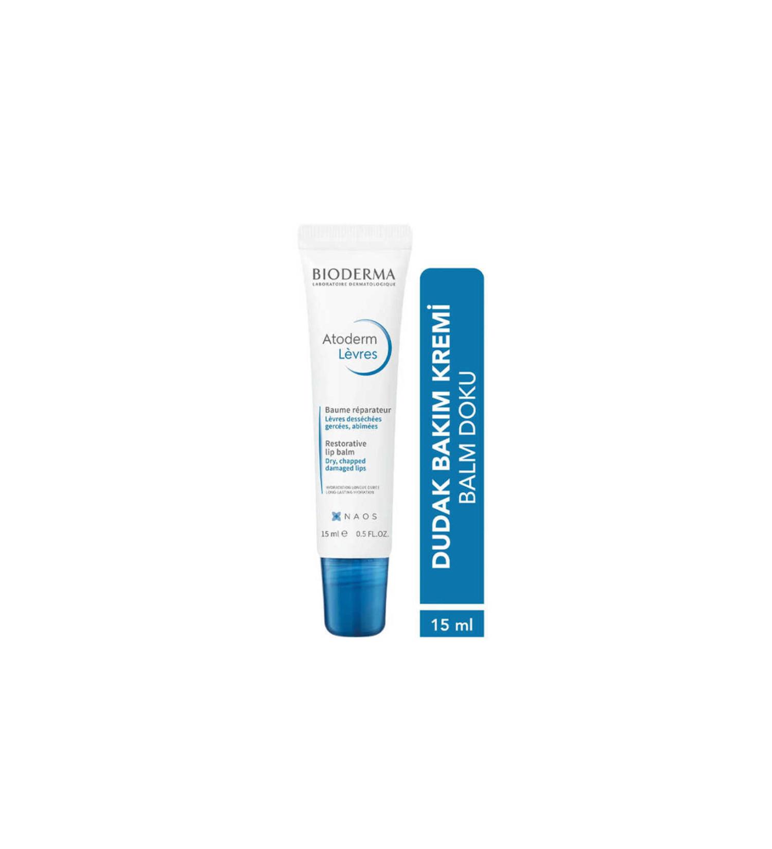 Bioderma Atoderm Nourishing and Intense Moisturizing Lip Balm for Very Dry and Chapped Lips 15ml