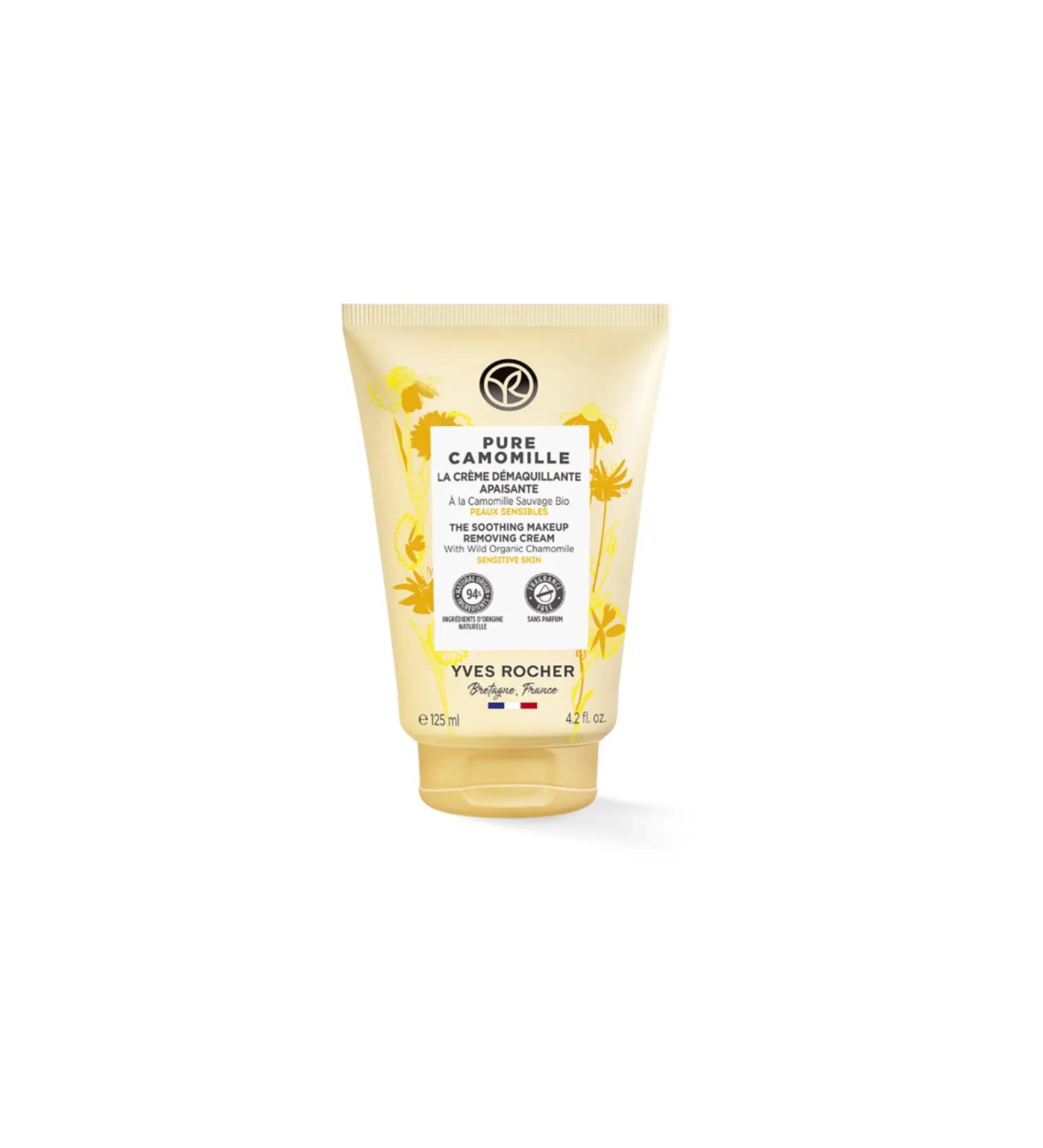 Yves Rocher Face Cleansing Cream - Sensitive Skin / Pure Camomille Soothing and Make-Up Remover 125 ml