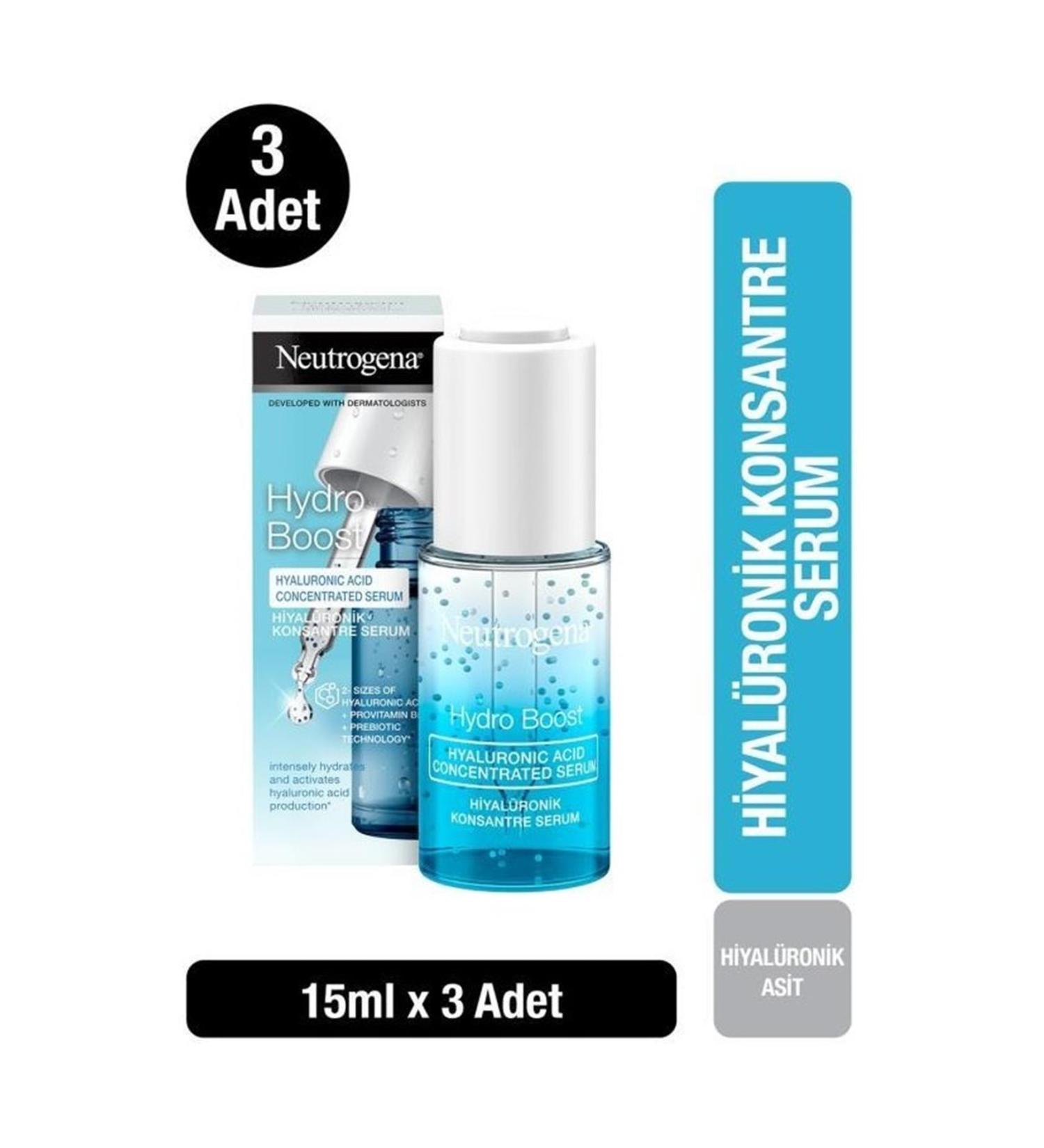Neutrogena Hydro Boost Hyaluronic Serum 15 Ml X3