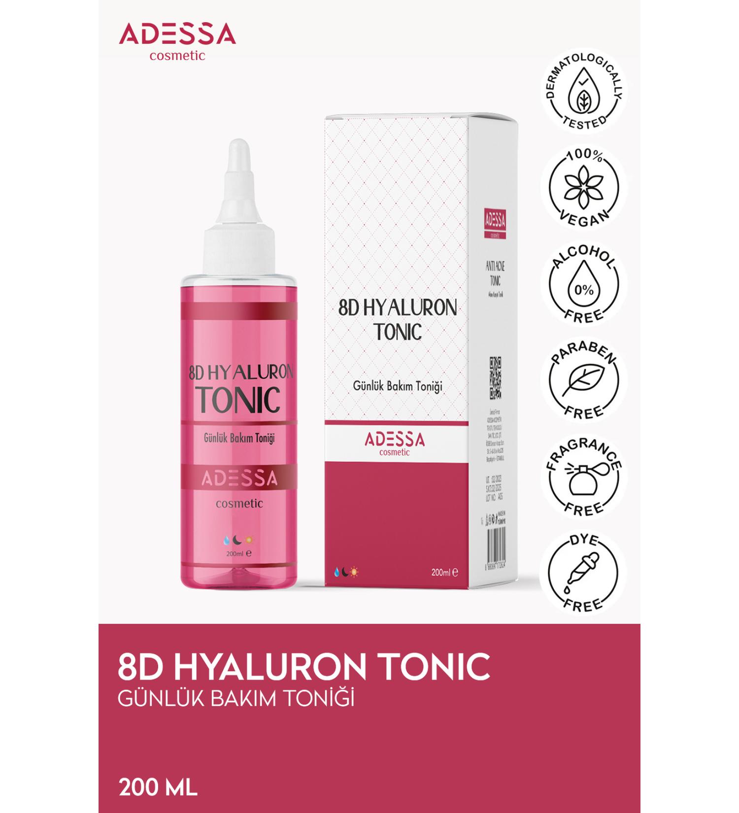 Adessa 8D Hyaluron Tonic - Daily Care Tonic 200 ml - Buy Online on GoSupps.com