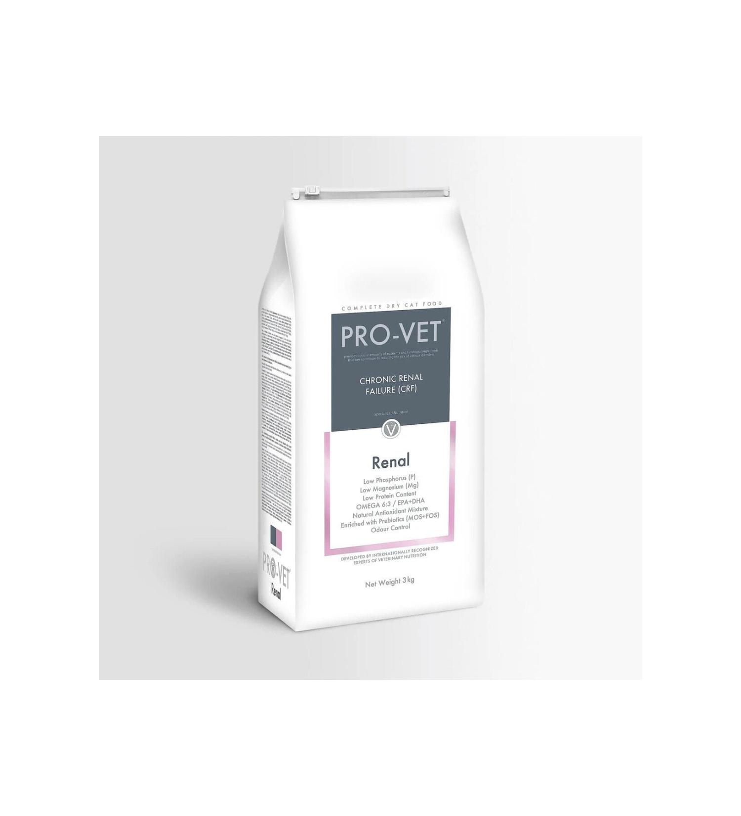 PRO-VET Renal Cat Food - Kidney Support 3 Kg - Buy Online on GoSupps.com