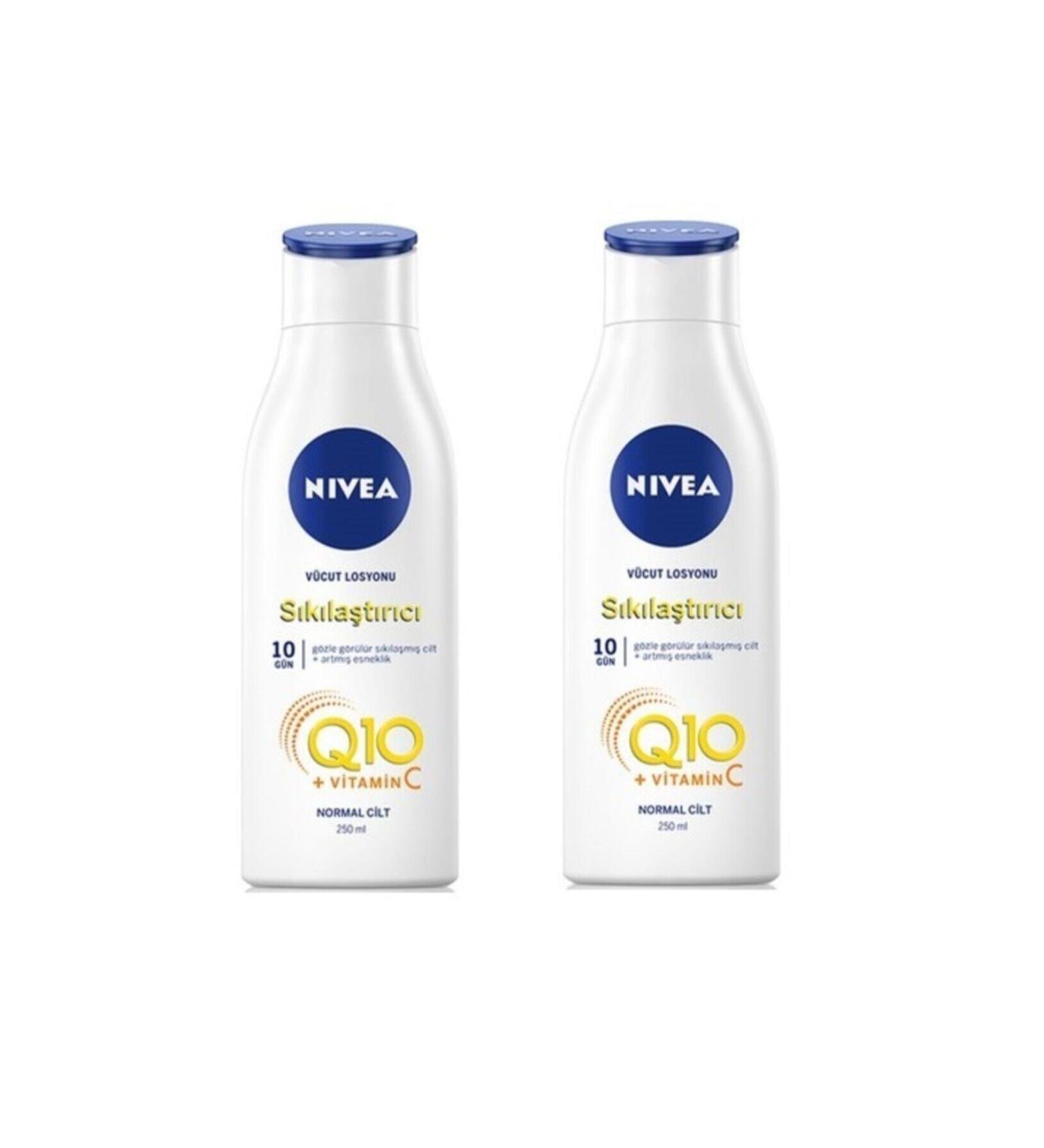 NIVEA Q10 Elasticity Wrinkle Firming Body Lotion 2 Pack 250+250 ml