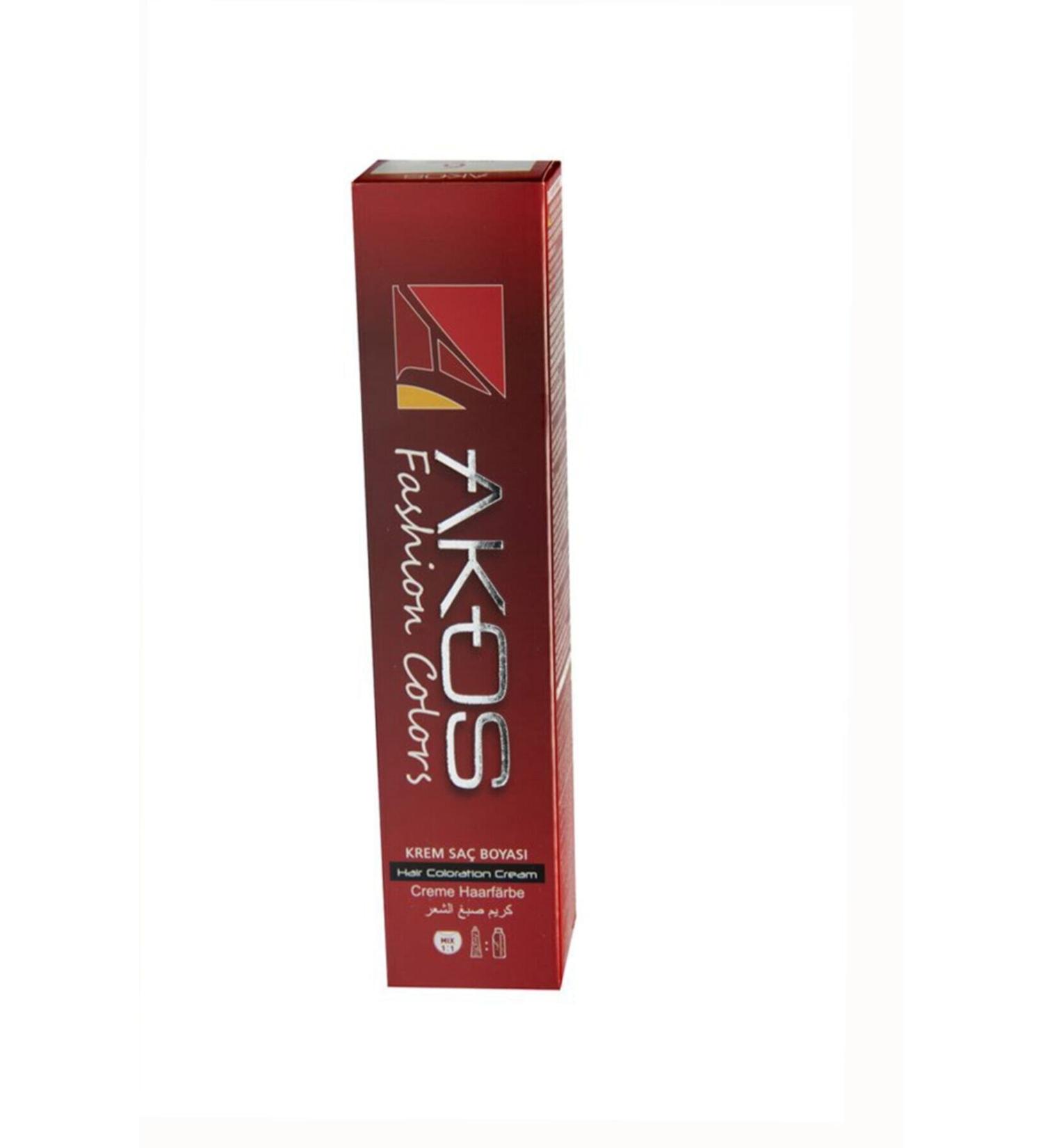 AKOS Strawberry Red Color Hair Dye 3 Pieces Dye No 7.52