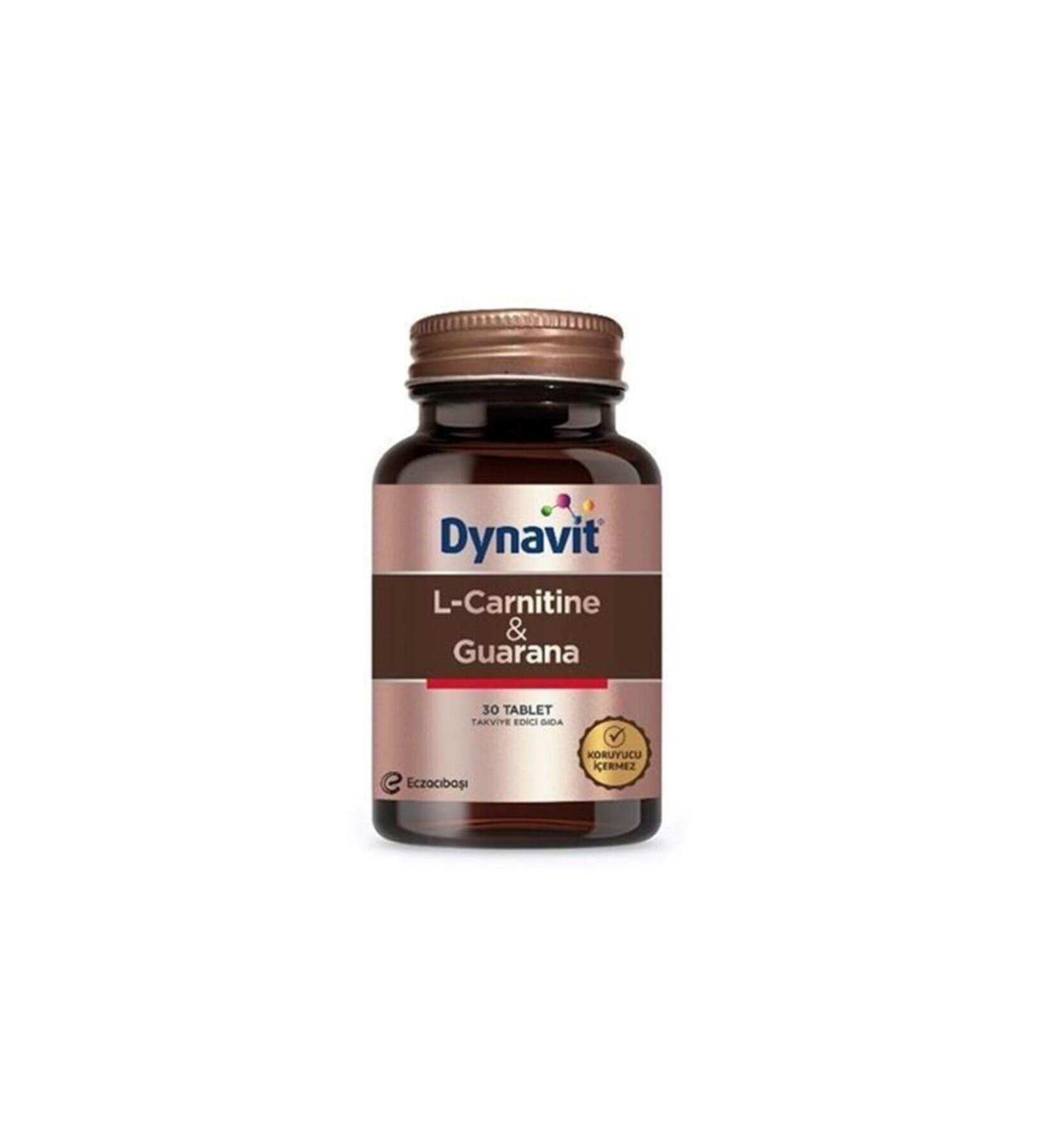 Dynavit L-carnitine + Guarana 30 Tablets