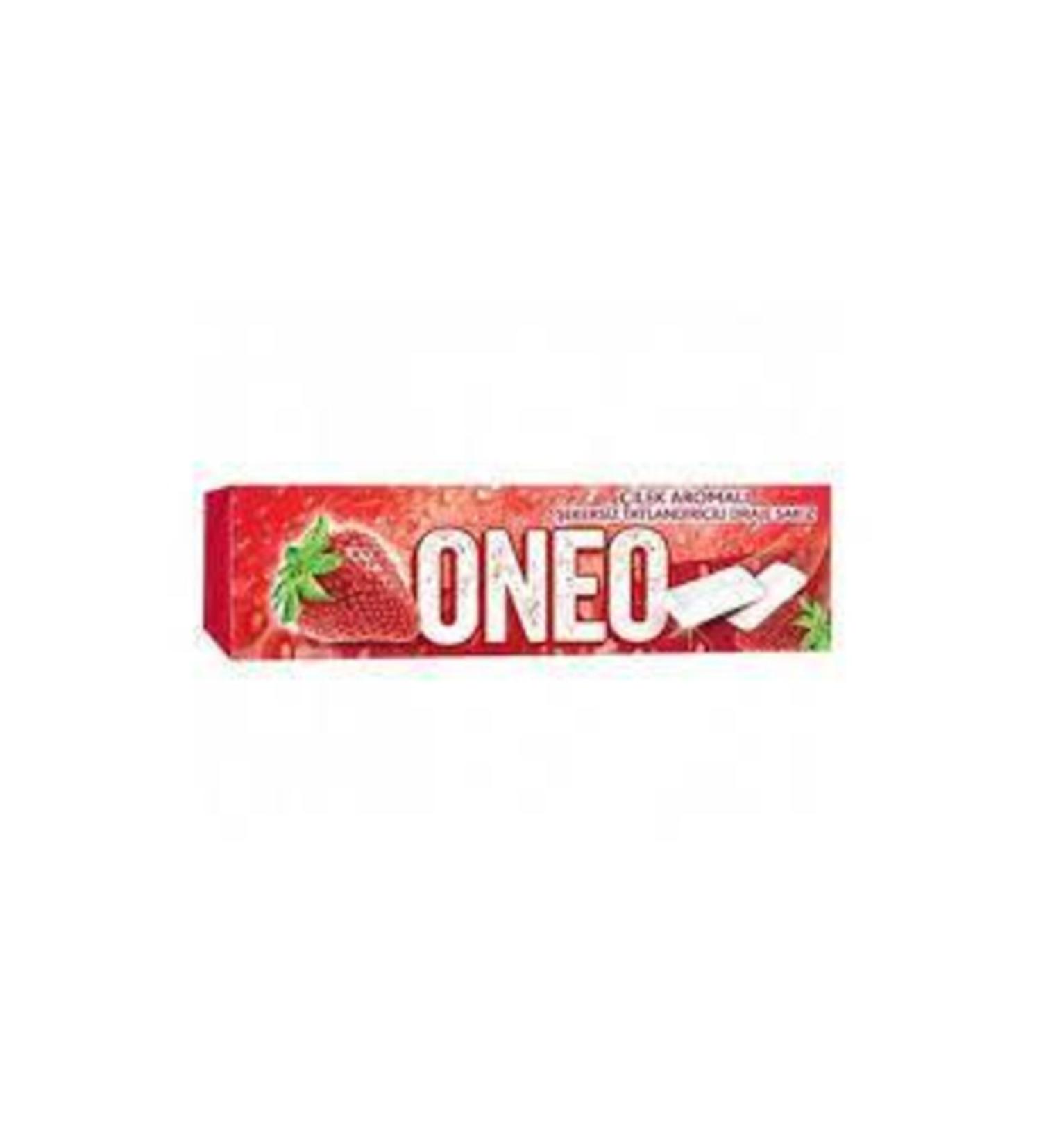 Ulker Oneo Strawberry Flavored Gum 20 Pieces 14 gr