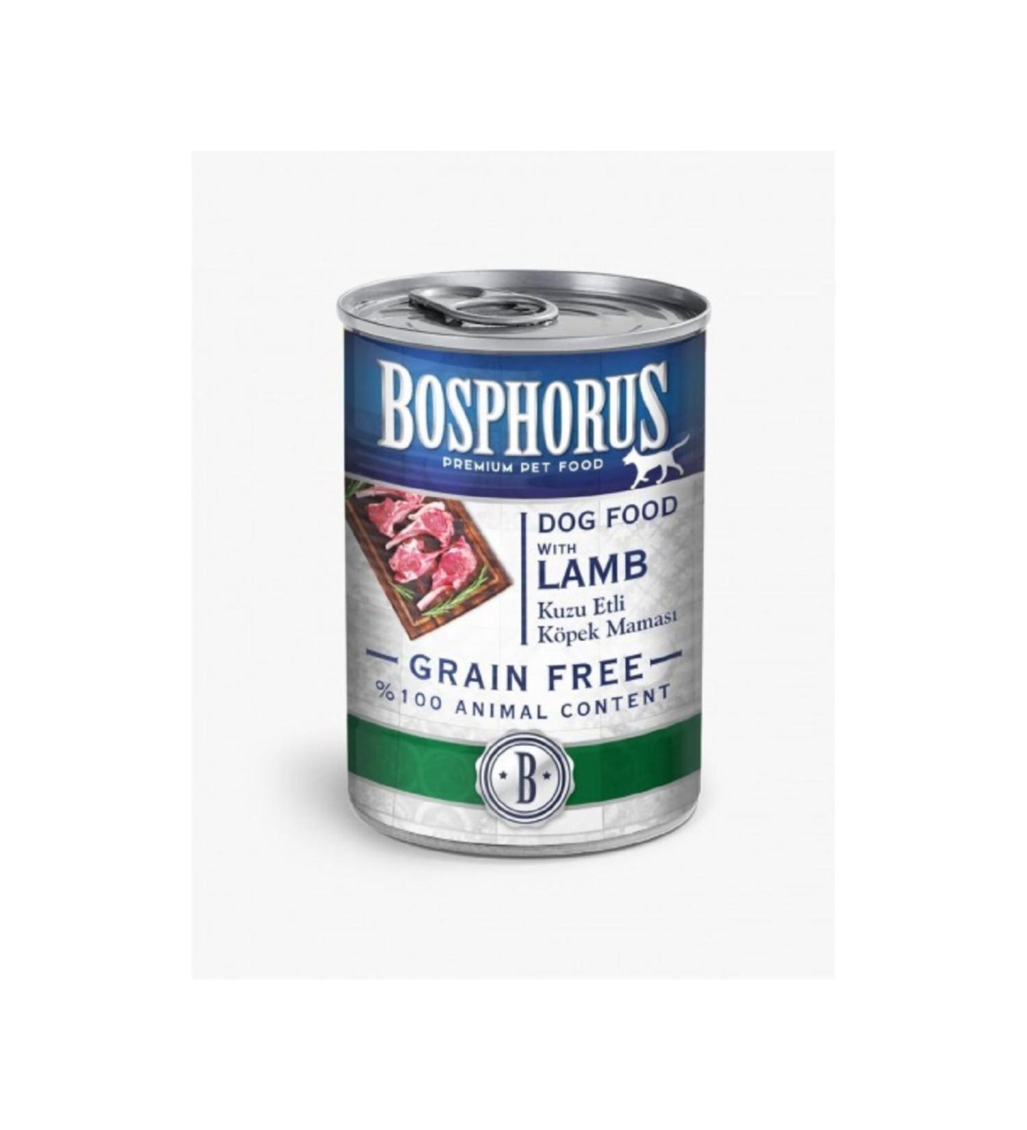 Bosphorus Lamb Meat Puppy Canned Food 4*415 Gr