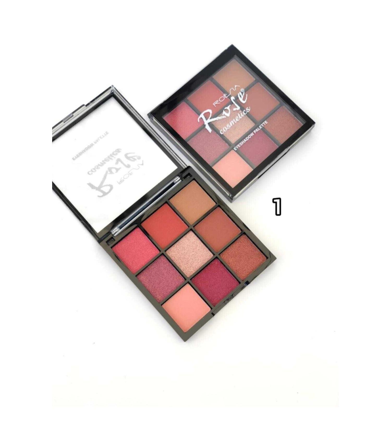 AILY COSMETICS Rose Eyeshadow Palette 9 Pack No. 01 & Matte Metallic