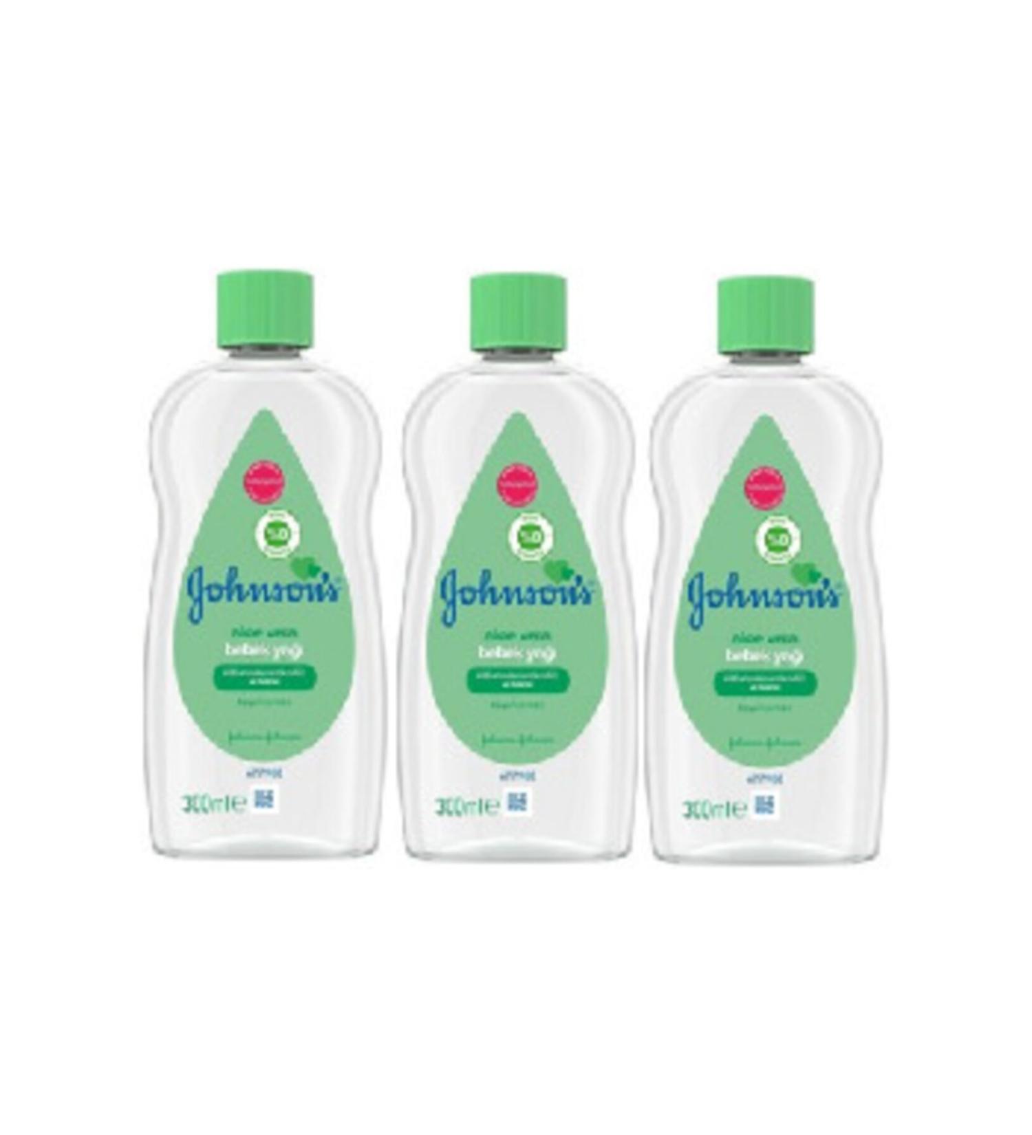 Johnson's Aloe Vera Baby Oil 300 ml 3 Pieces