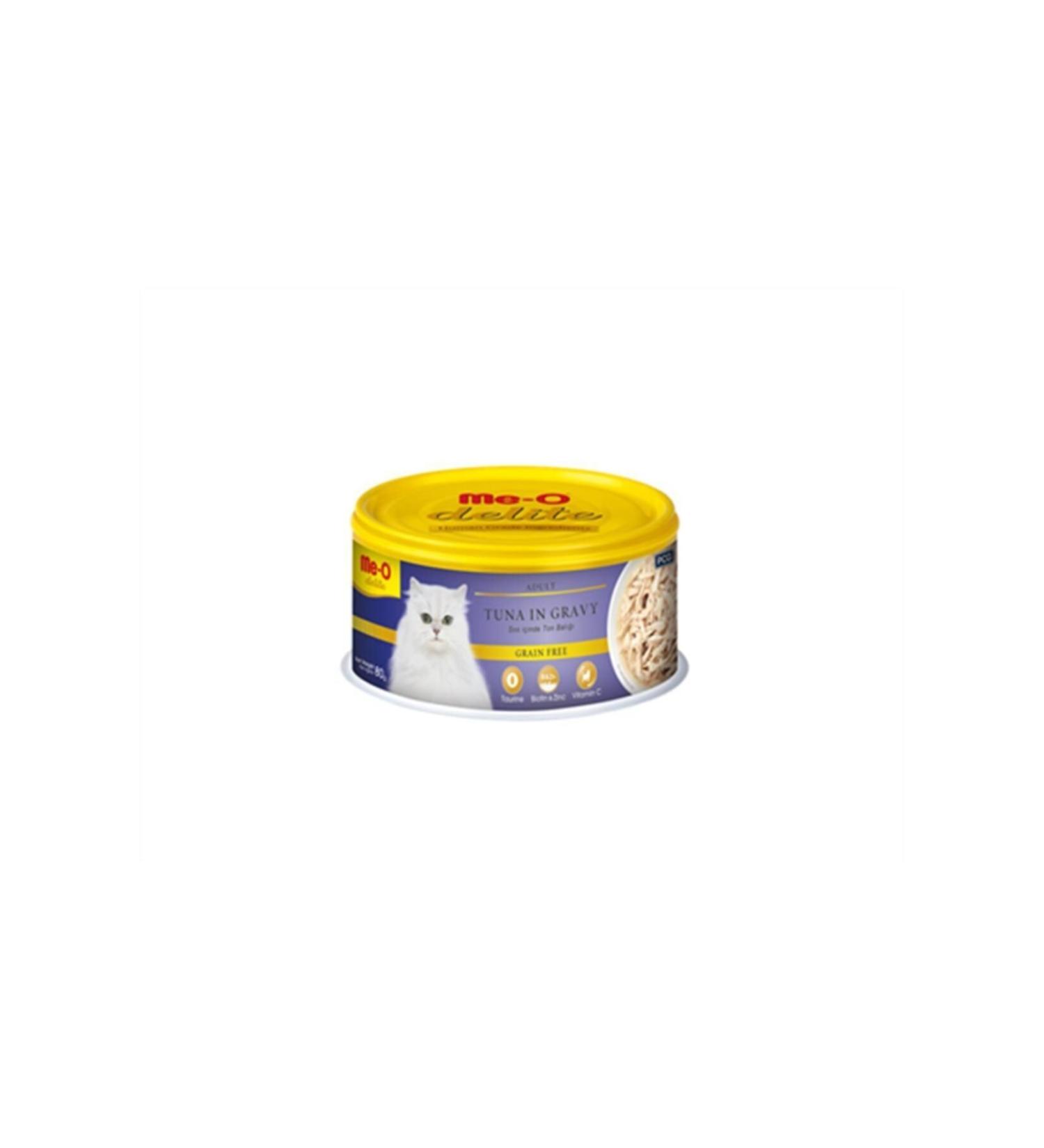 me-o 24-pack Adult Cat Canned Tuna Meat in Delite Sauce 80 gr