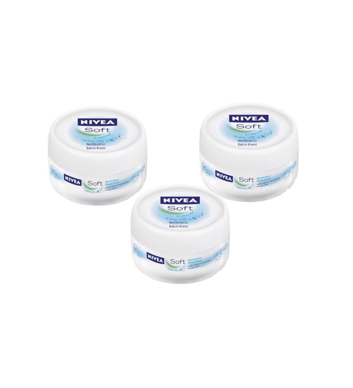 NIVEA Soft 100 ml X 3 Pieces - Buy Online on GoSupps.com