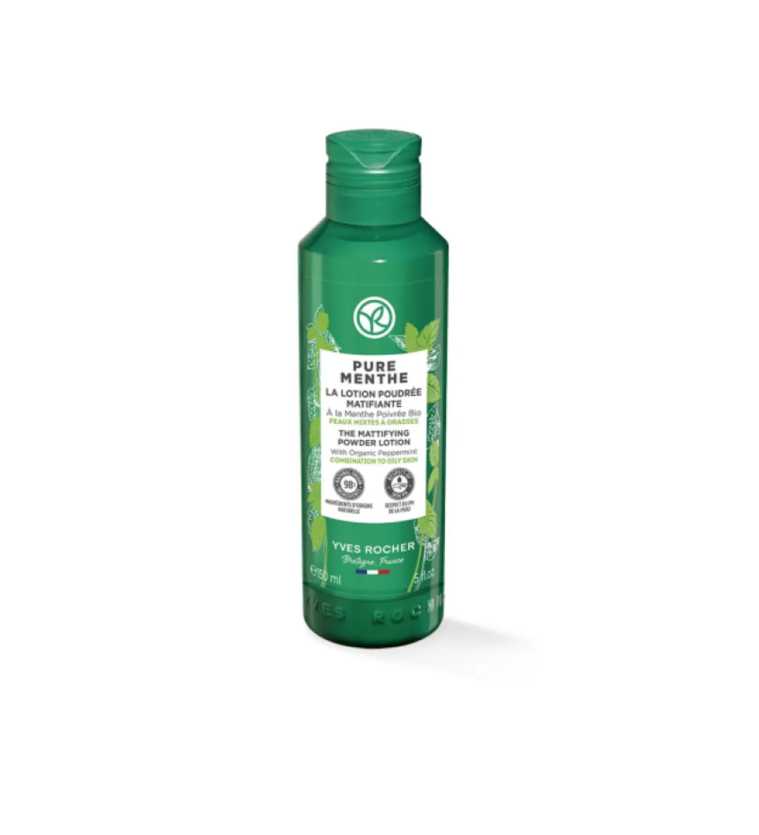 Yves Rocher Powder Toner - Combination and Oily Skin Pure Menthe Instant Mattifying Prebiotic Glycolic Acid 150 ml - Buy Online on GoSupps.com