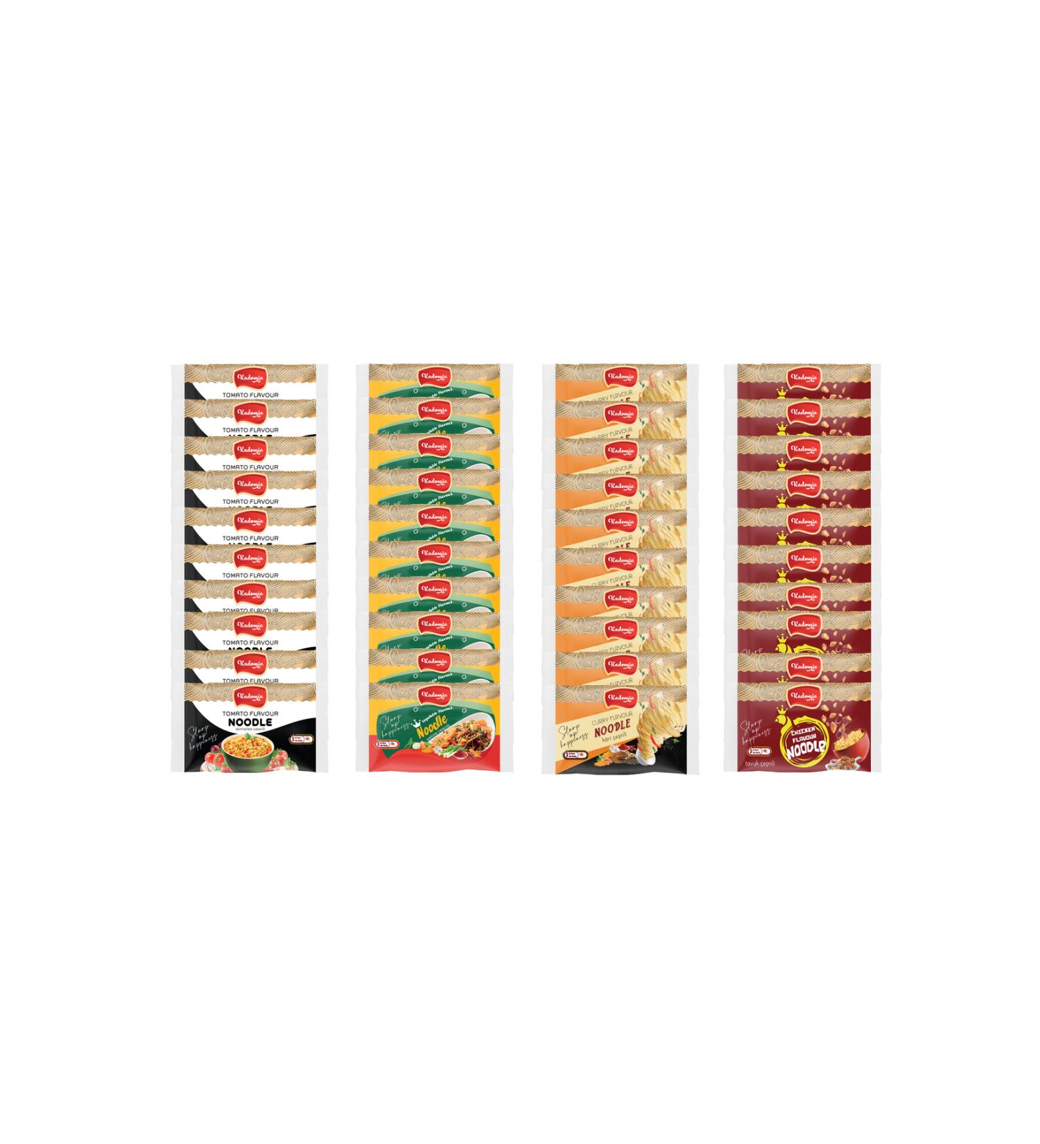 Kadomie 40 Pieces Mixed Seasoned Noodles