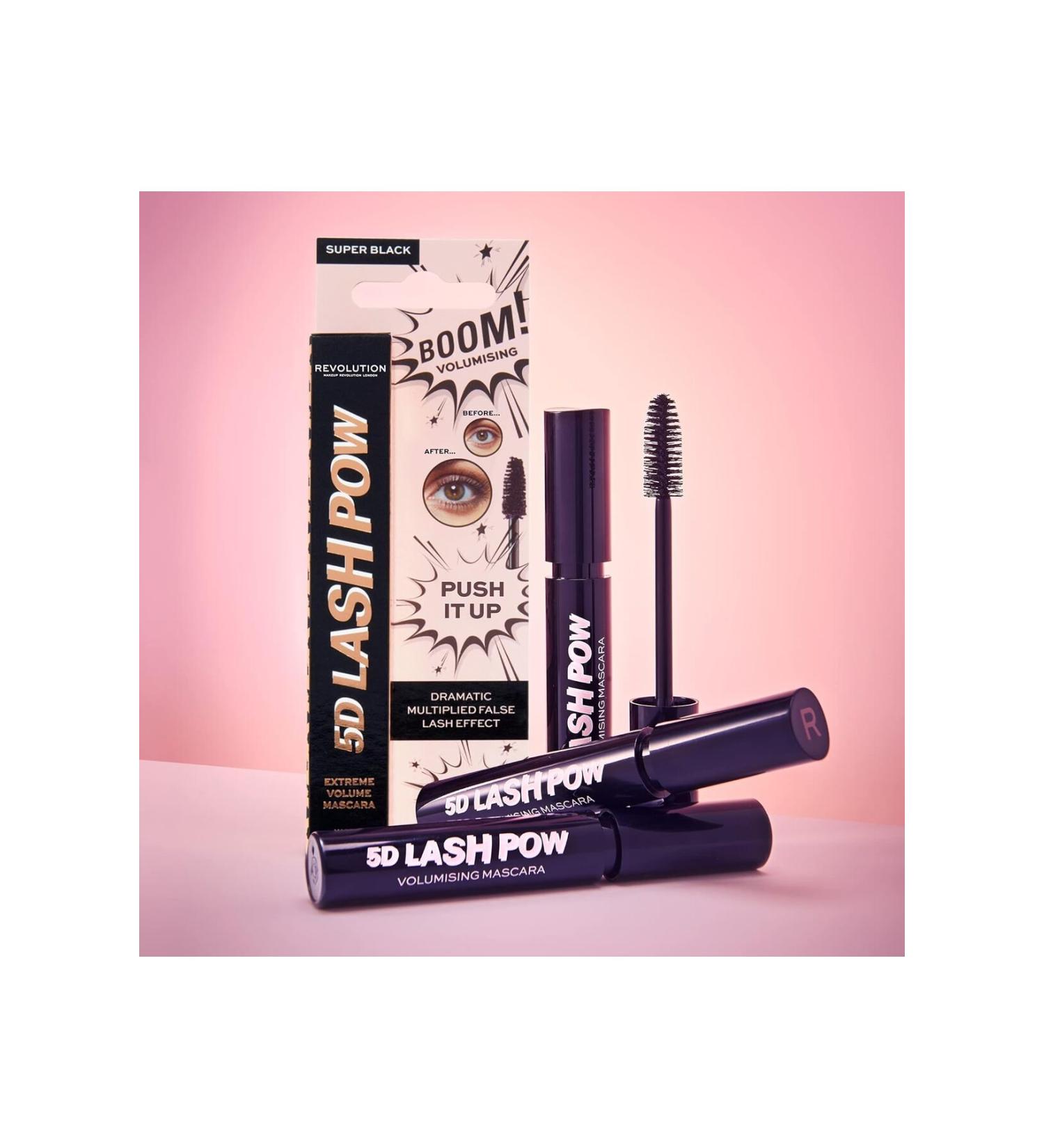 Revolution Makeup Revolution 5D Lash Pow Volume Mascara with Practical Cap 100% Cruelty Free & Vegan - Buy Online on GoSupps.com