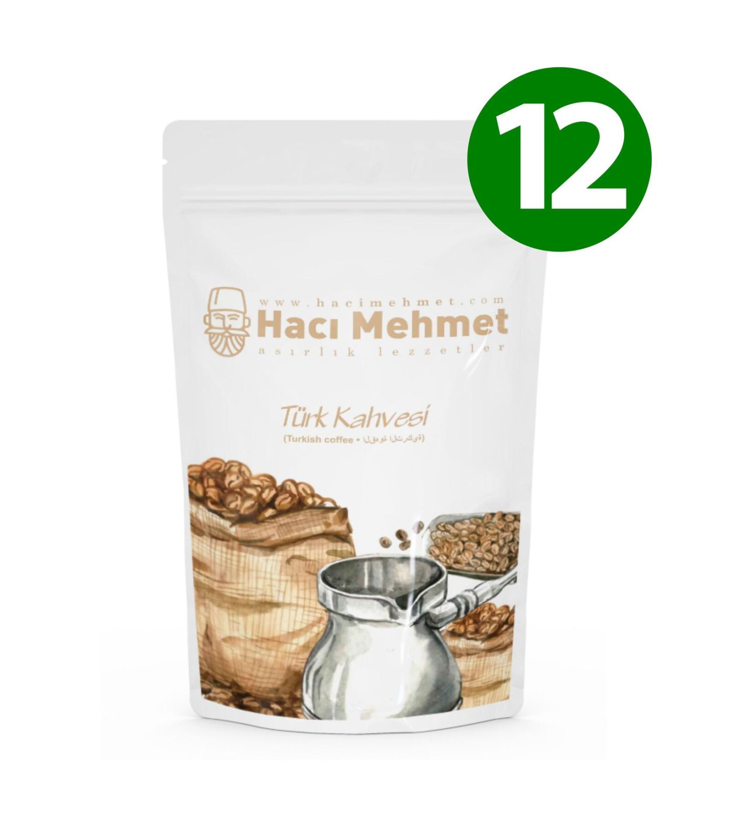 HACI MEHMET Turkish Coffee 100gr (Medium Roast) (12 Pieces)