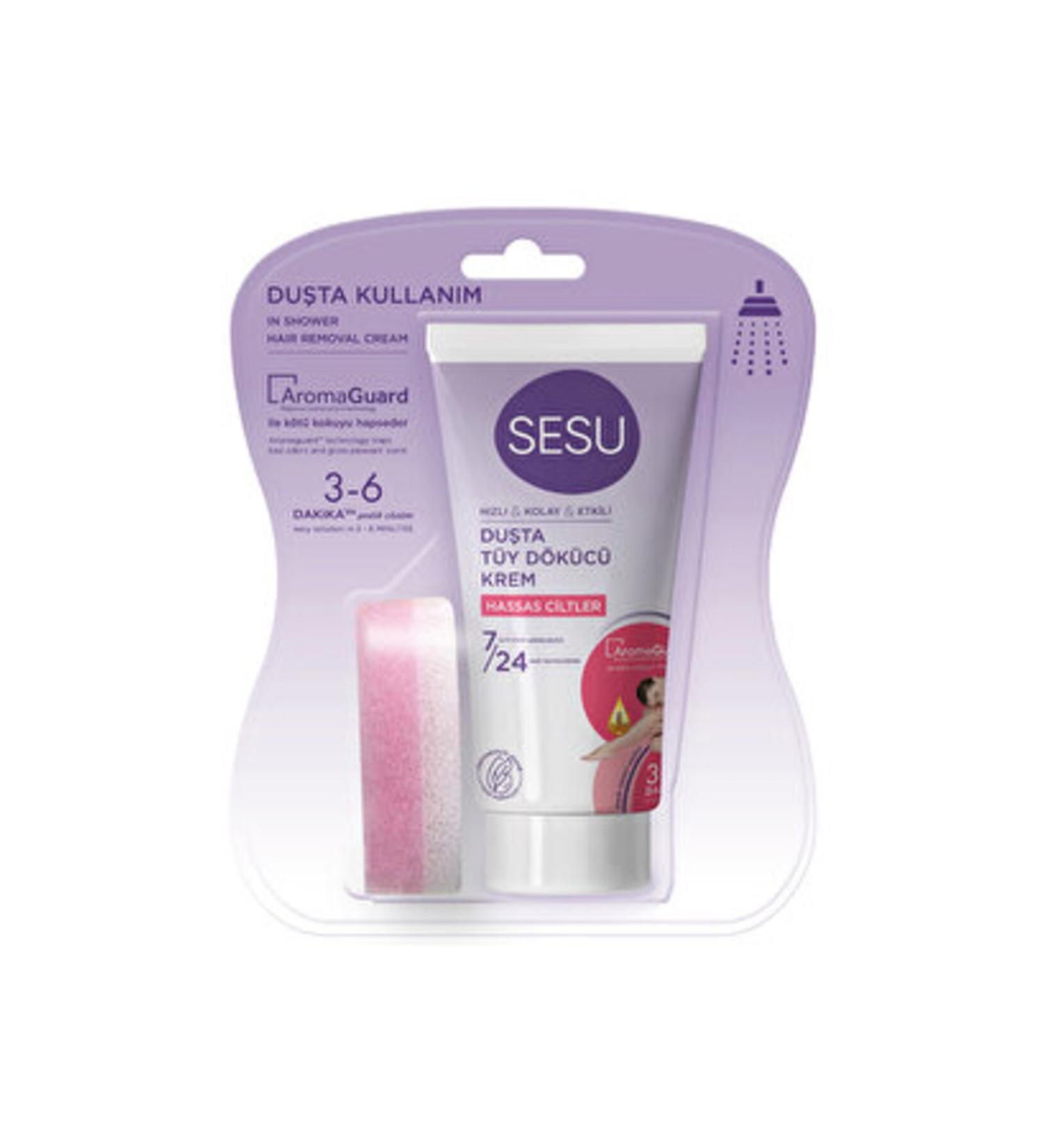 Sesu (3 PIECES) Sesu In-Shower Hair Removal Cream Sensitive Skin 150 ml