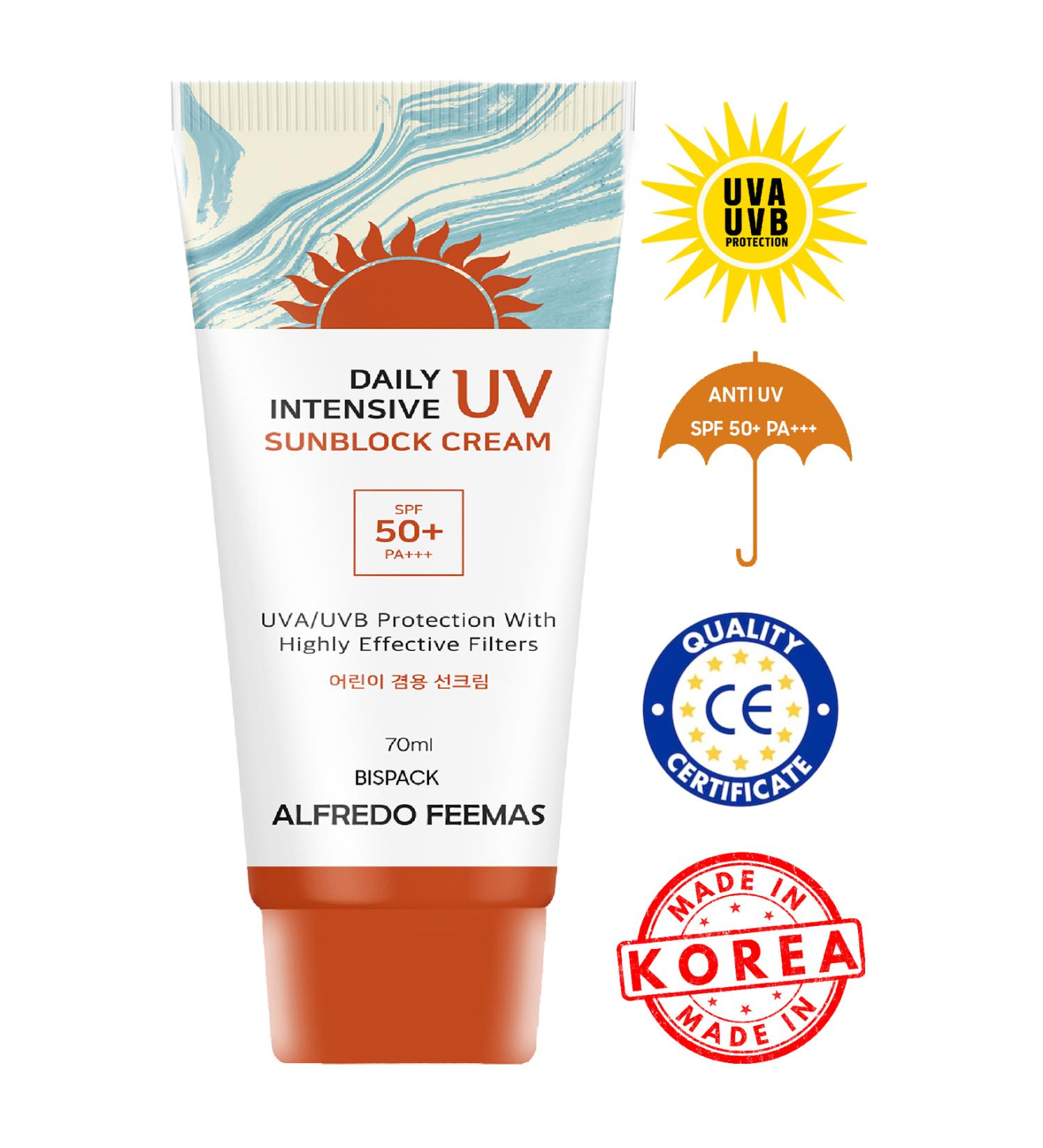 BISPACK High Protection Daily Care for Blemished Skin Daily Intensive Uv Sun Cream Spf 50+ Pa+++ - Buy Online on GoSupps.com