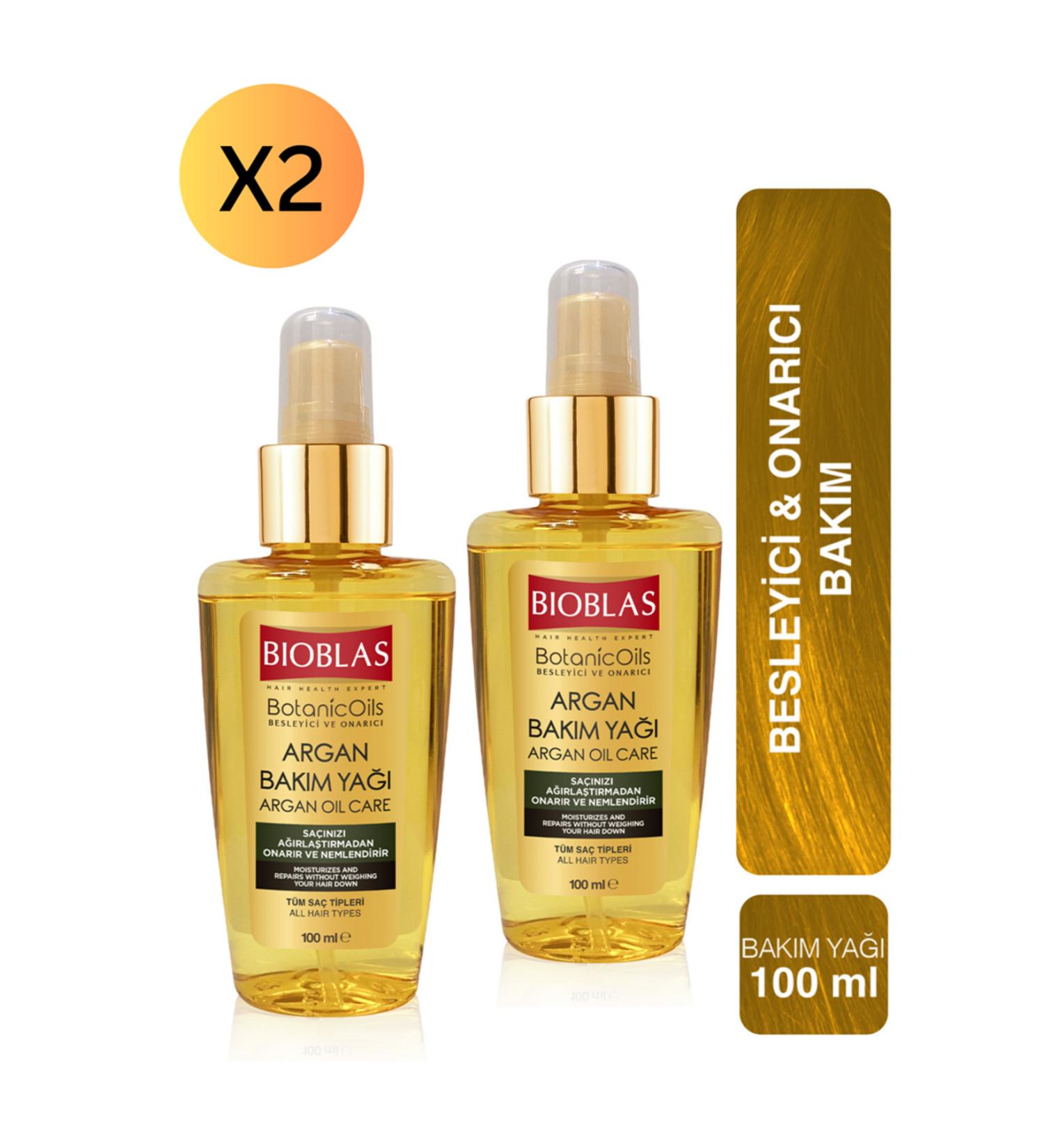 Bioblas Botanic Oils Argan Hair Care Oil 100 Ml 2 Pieces