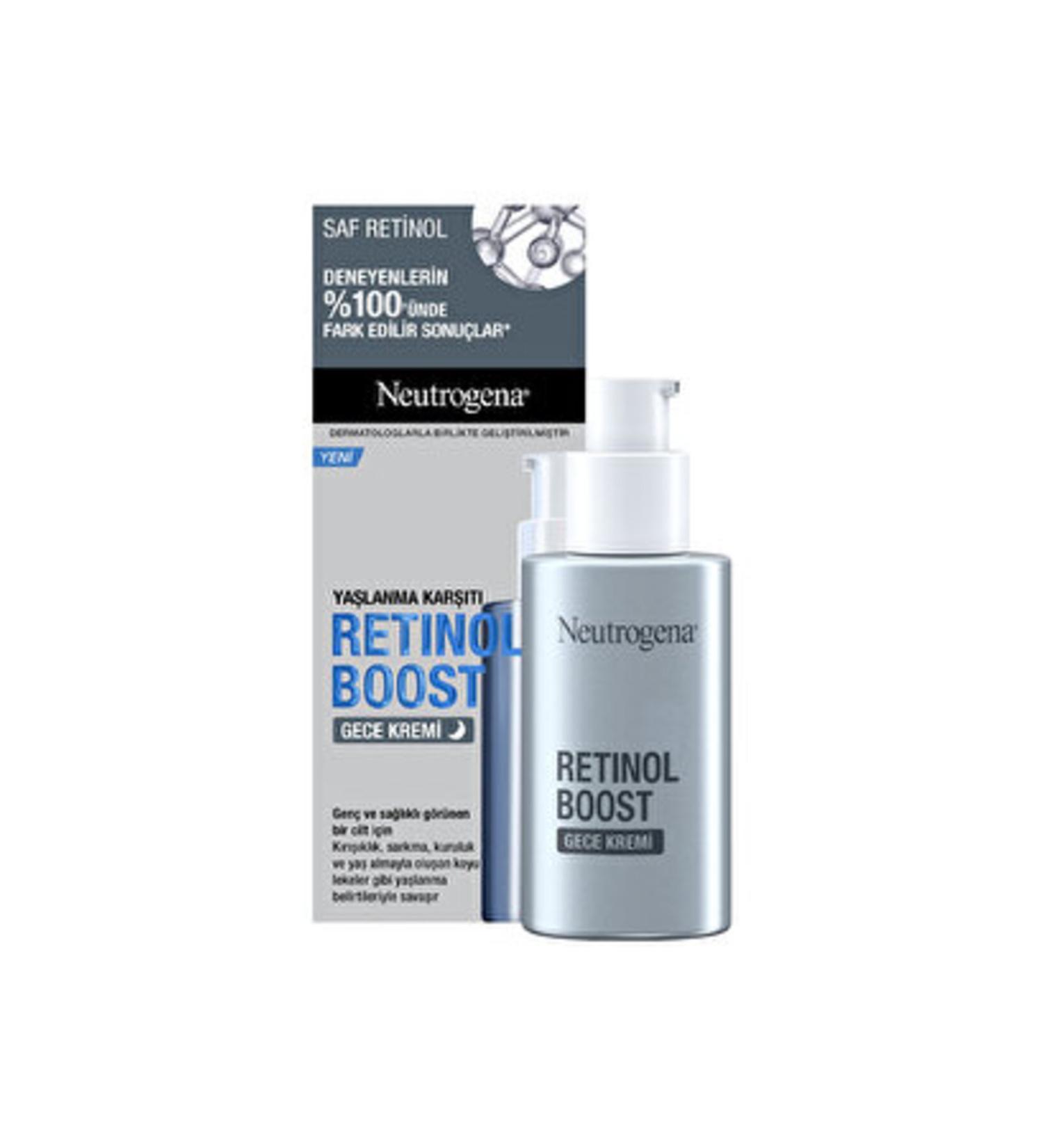 Neutrogena ( 3 PIECES ) Neutrogena Retinol Boost Anti-Aging Night Cream 50 ml