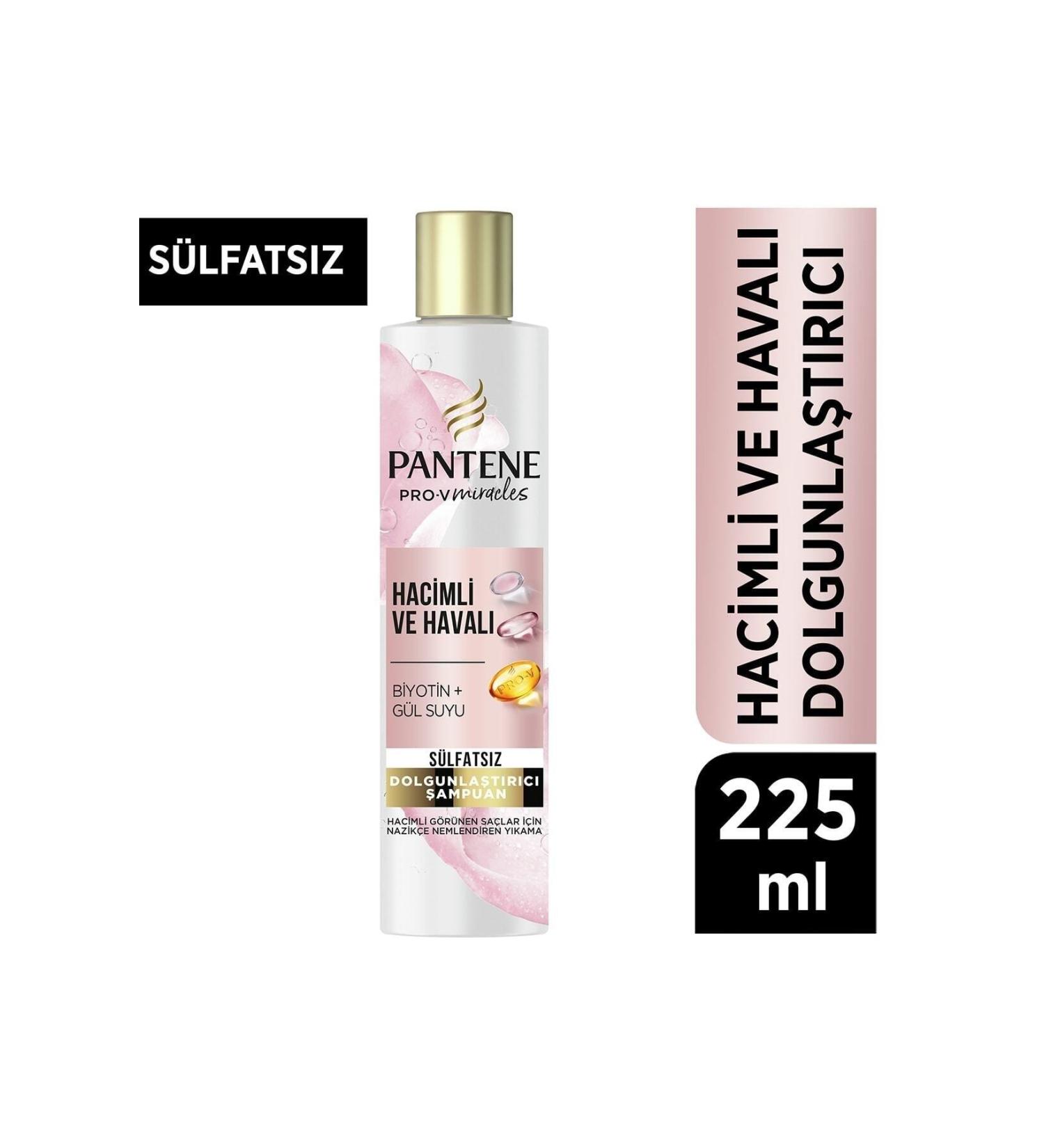 Pantene Silicone-Free Volumizing Plumping Shampoo Biotin and Rose Water 225 ml MehDem53 - Buy Online on GoSupps.com