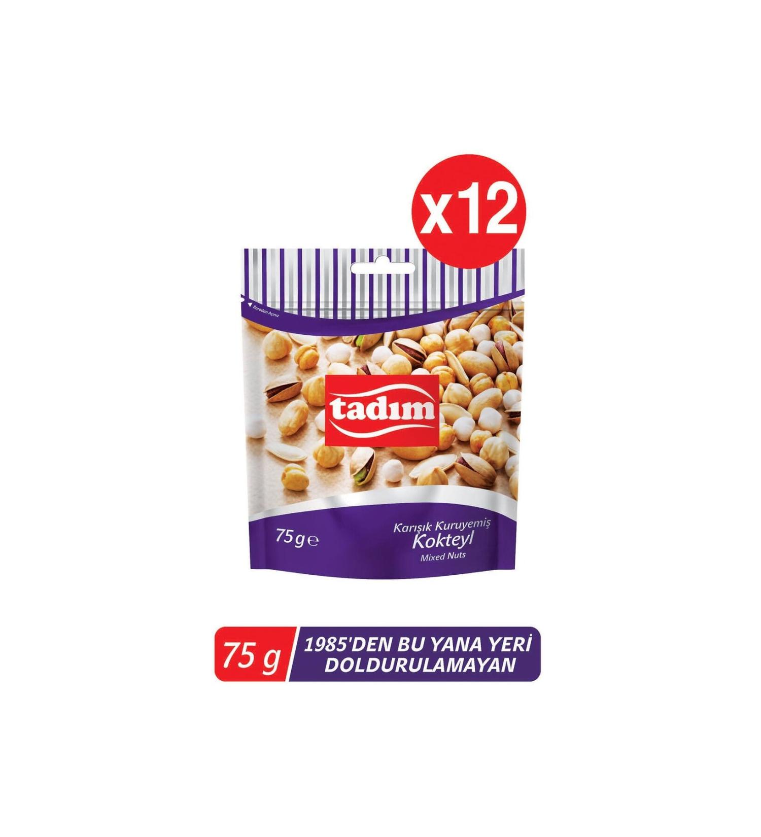 Tad m Mixed Nuts Cocktail 75 Gr x 12 Pieces