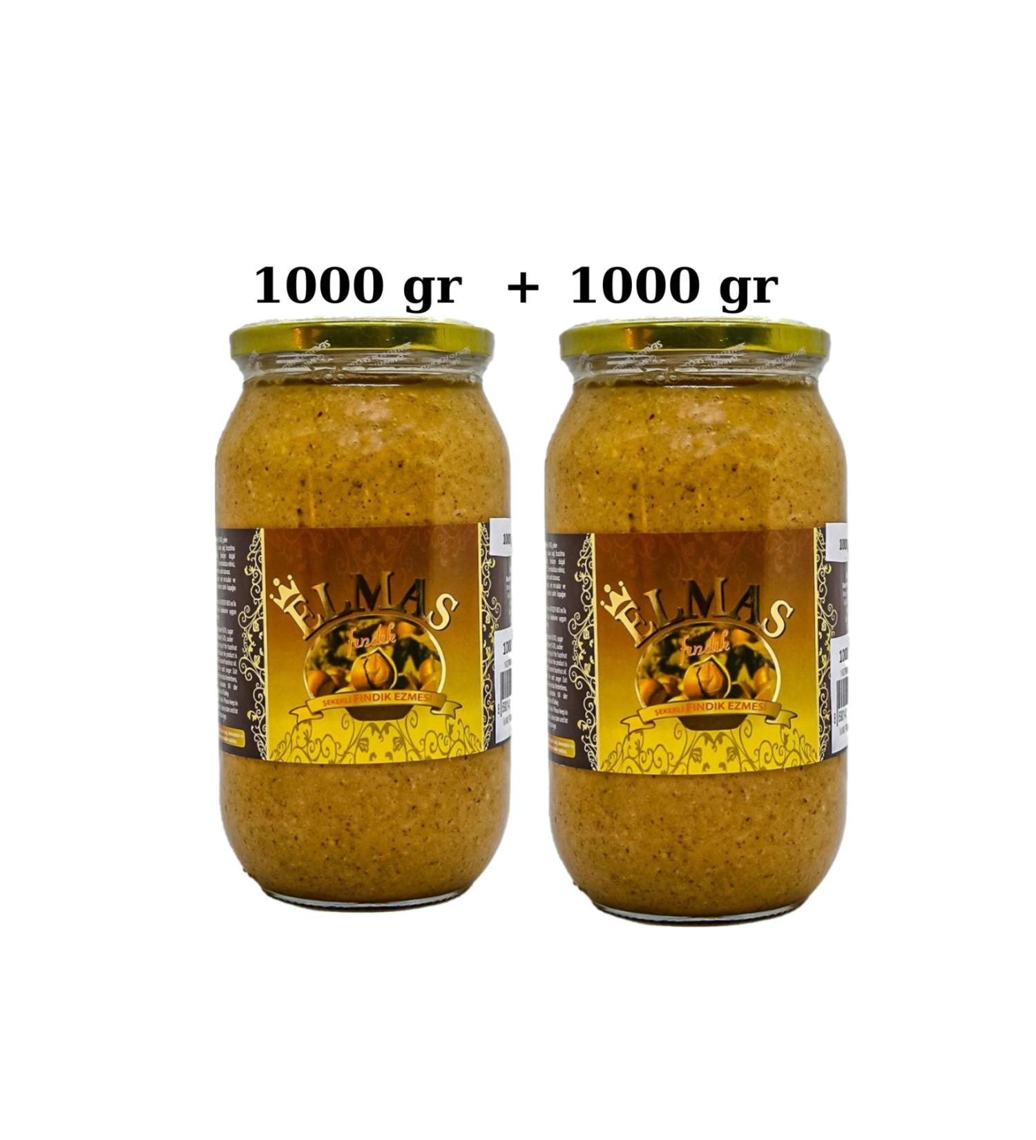 Elmas Hazelnut Hazelnut Paste (with added sugar) 1000 Gr x 2 pieces