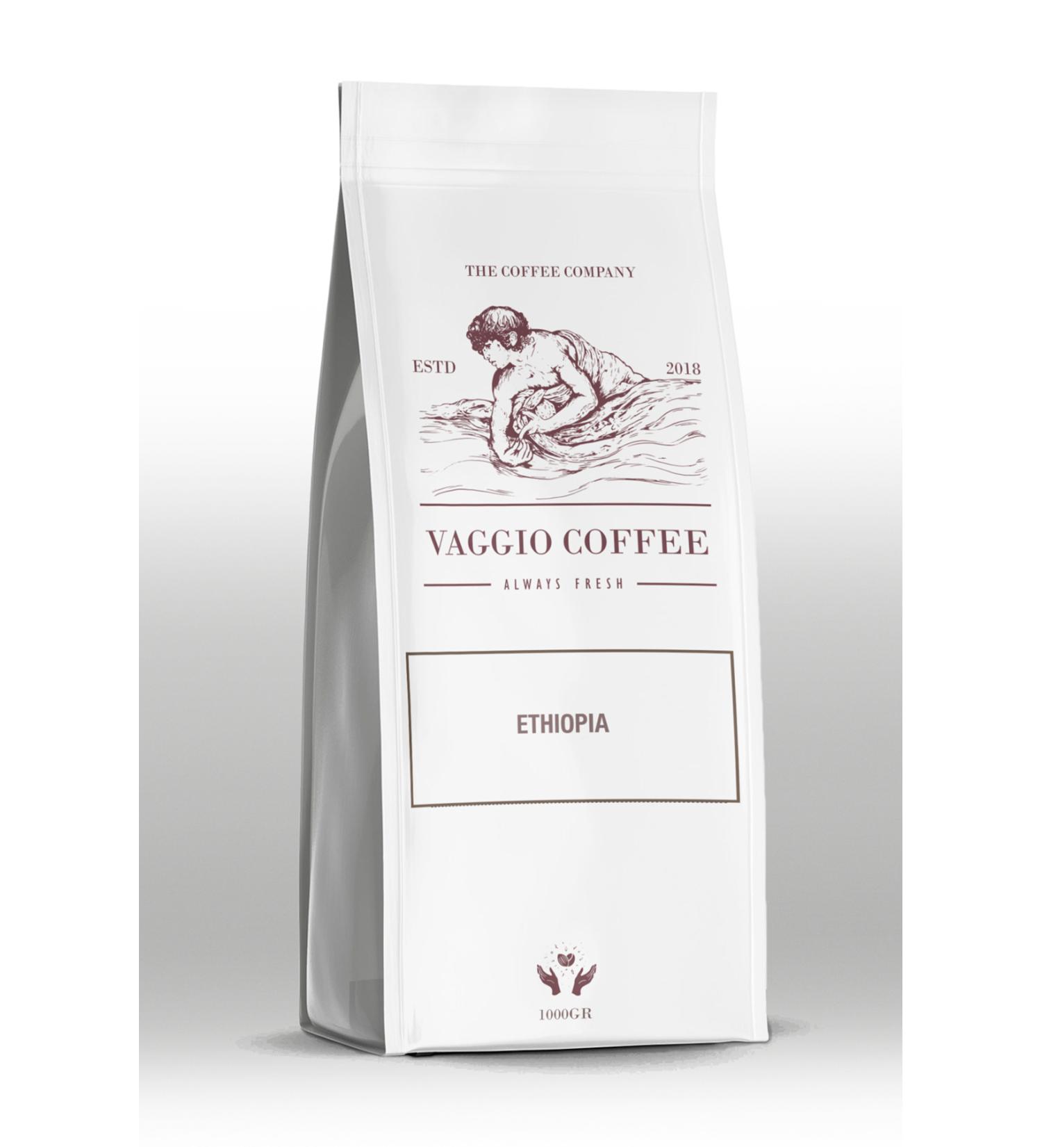 Vaggio Coffee Ethiopia Coffee Beans 1000Gr